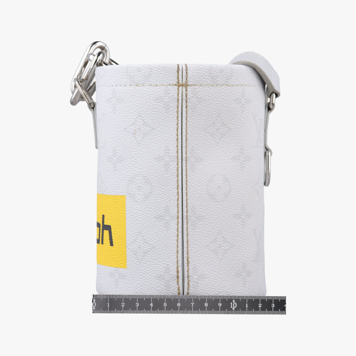 Pre-owned Louis Vuitton Logo Chalk Nano Bag BLANC Monogram Canvas M44631 shoulderbag | stylenewstar