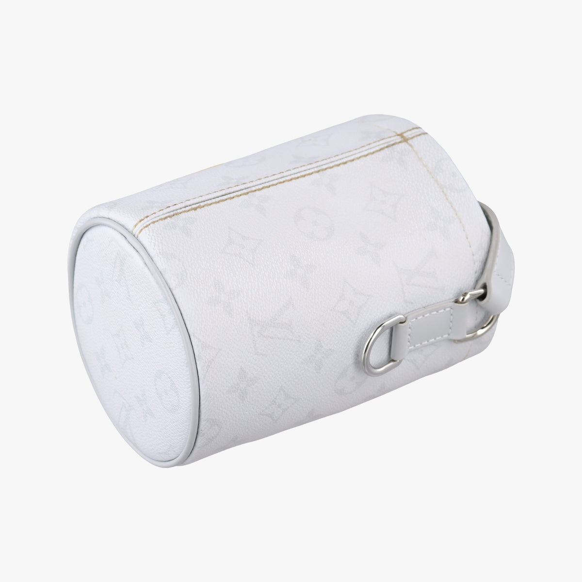 Pre-owned Louis Vuitton Logo Chalk Nano Bag BLANC Monogram Canvas M44631 shoulderbag | stylenewstar