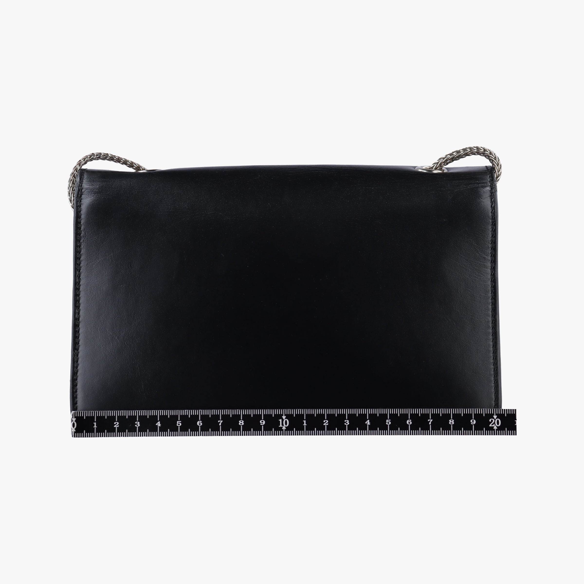 Pre-owned Yves Saint Laurent Small Betty Flap Black × White Leather 314516 shoulderbag | stylenewstar
