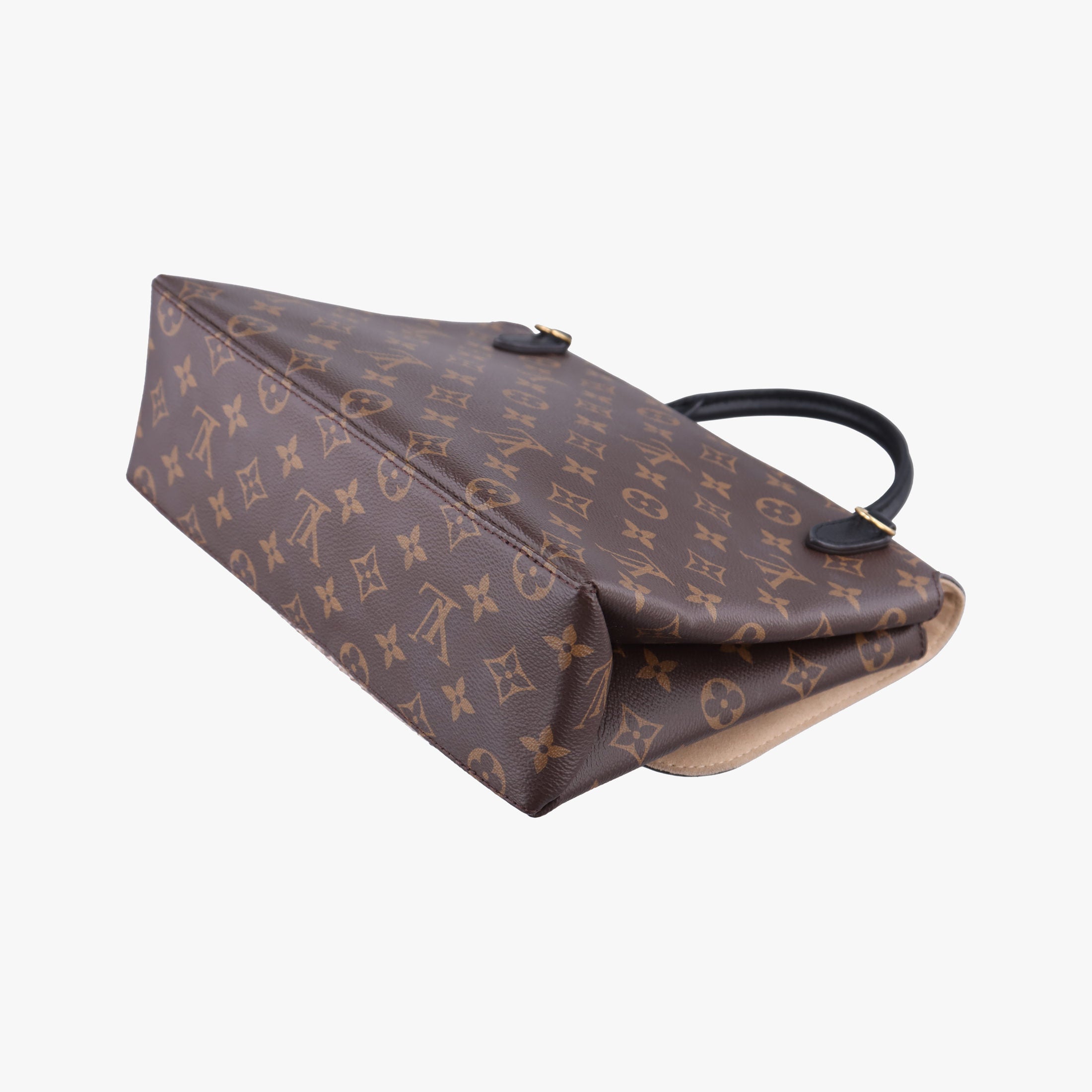 Secondhand Louis Vuitton MARIGNAN brown×Gray×Black Monogram Canvas×calf leather×Snake skin N95750 shoulderbag | stylenewstar