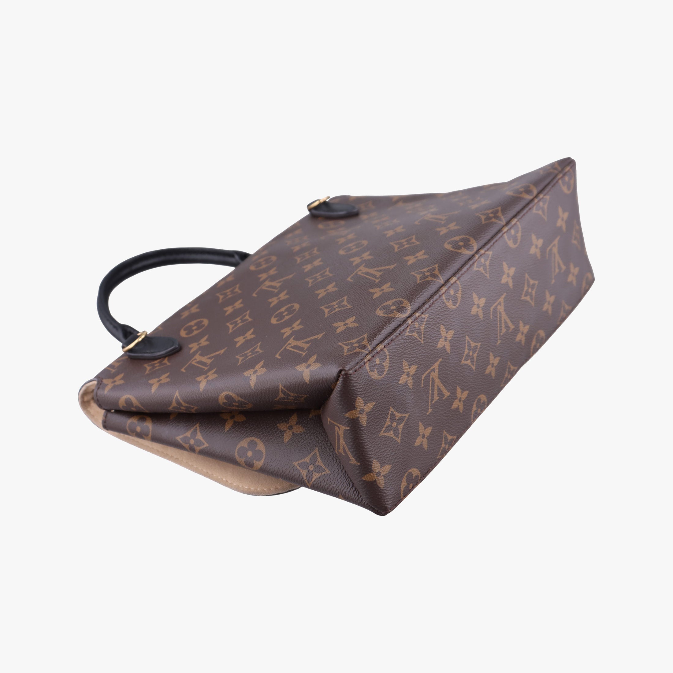Secondhand Louis Vuitton MARIGNAN brown×Gray×Black Monogram Canvas×calf leather×Snake skin N95750 shoulderbag | stylenewstar