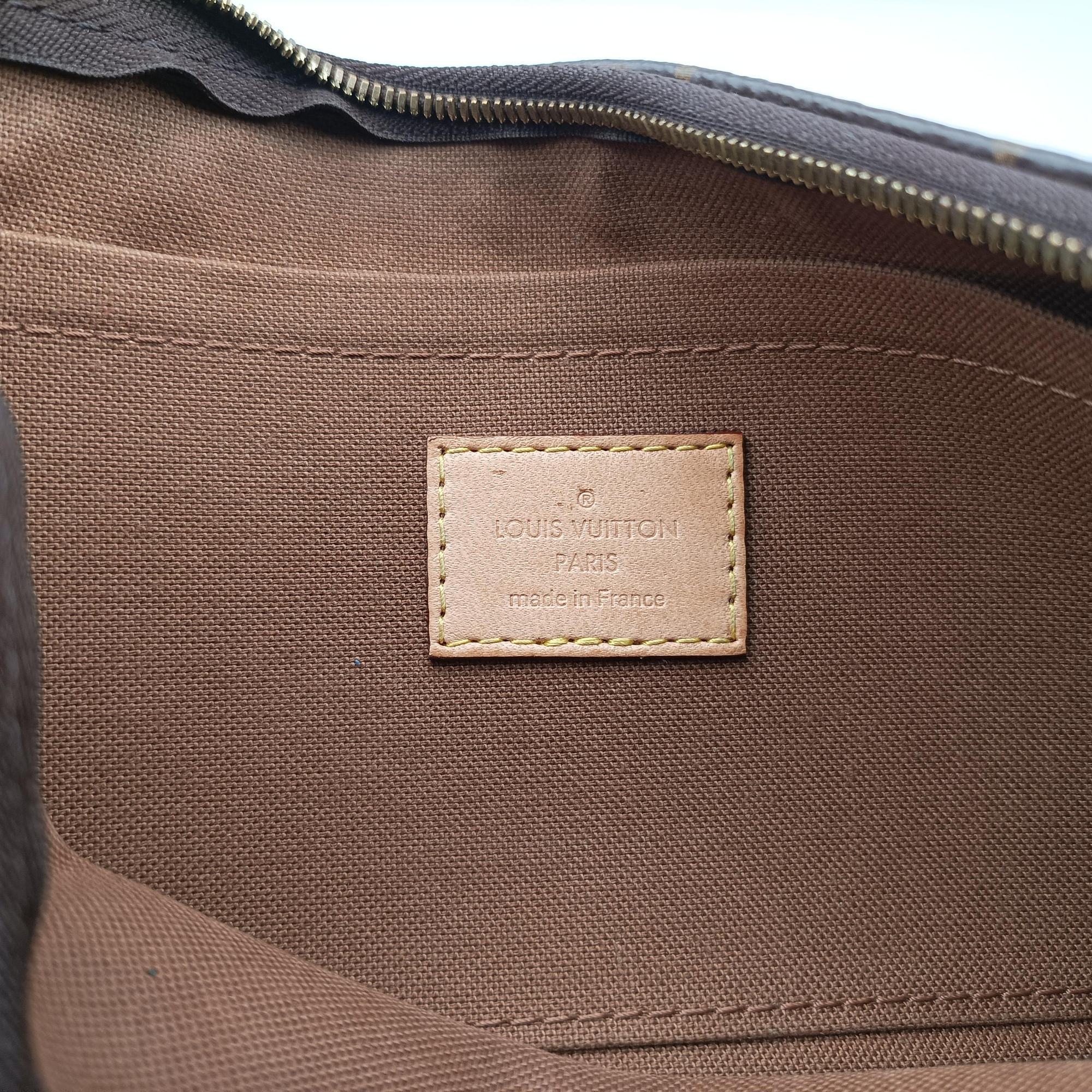 Secondhand Louis Vuitton MULTI POCHETTE ACCESSOIRES MARRON×ROSE CLAIRE Monogram Canvas M44840 shoulderbag | stylenewstar
