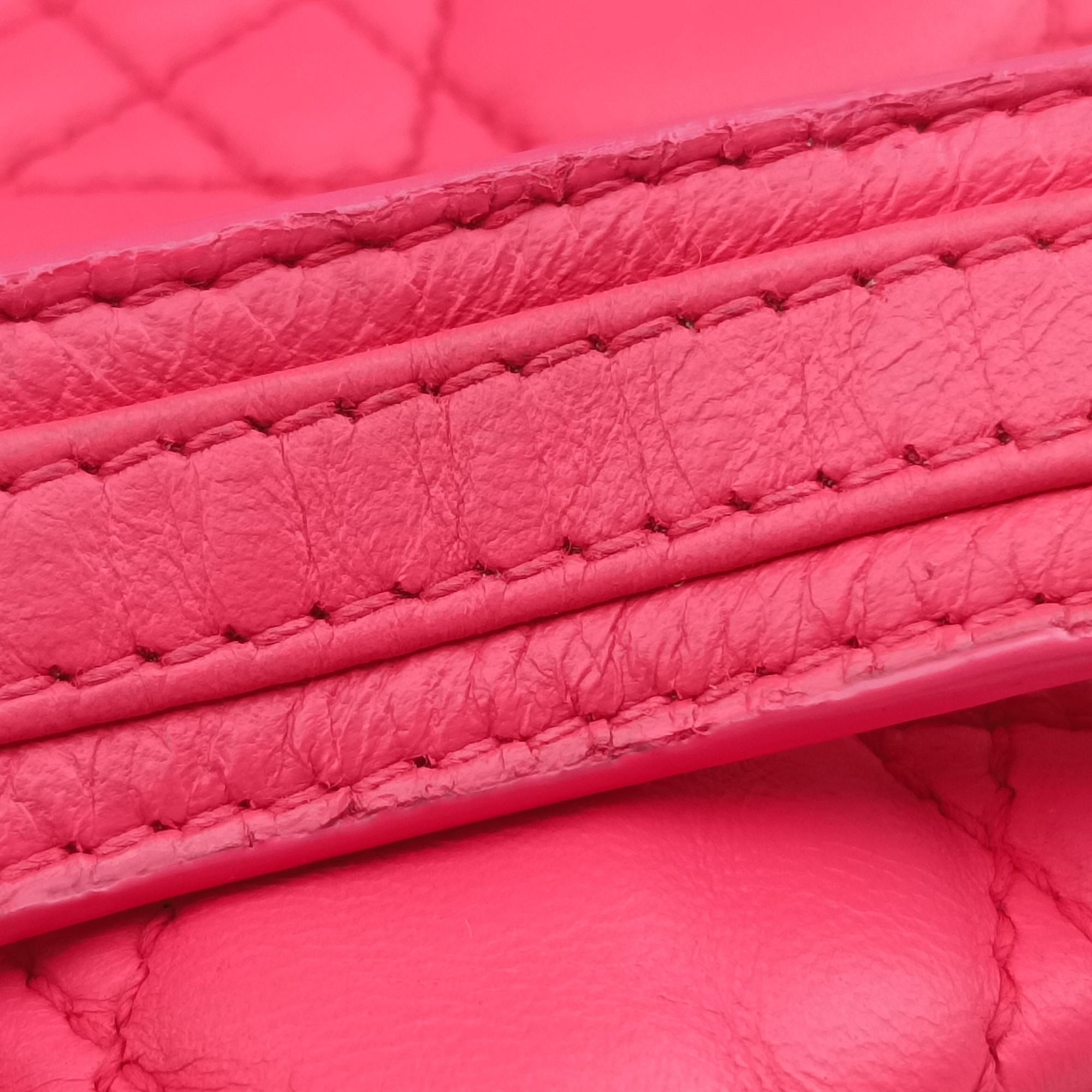 Secondhand Christian Dior Cannage Dior Soft Shopping Pink lambskin  handbag | stylenewstar