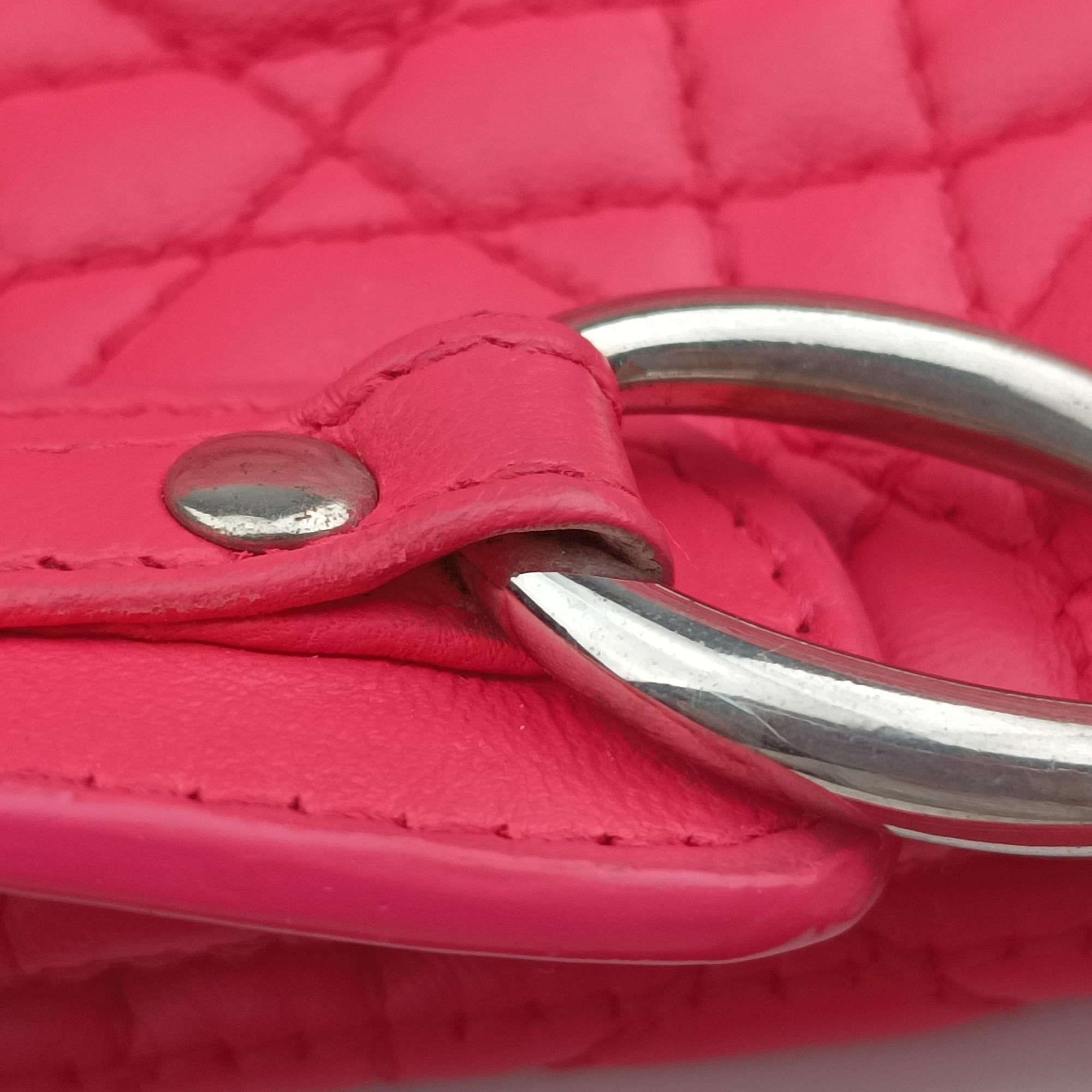 Secondhand Christian Dior Cannage Dior Soft Shopping Pink lambskin  handbag | stylenewstar