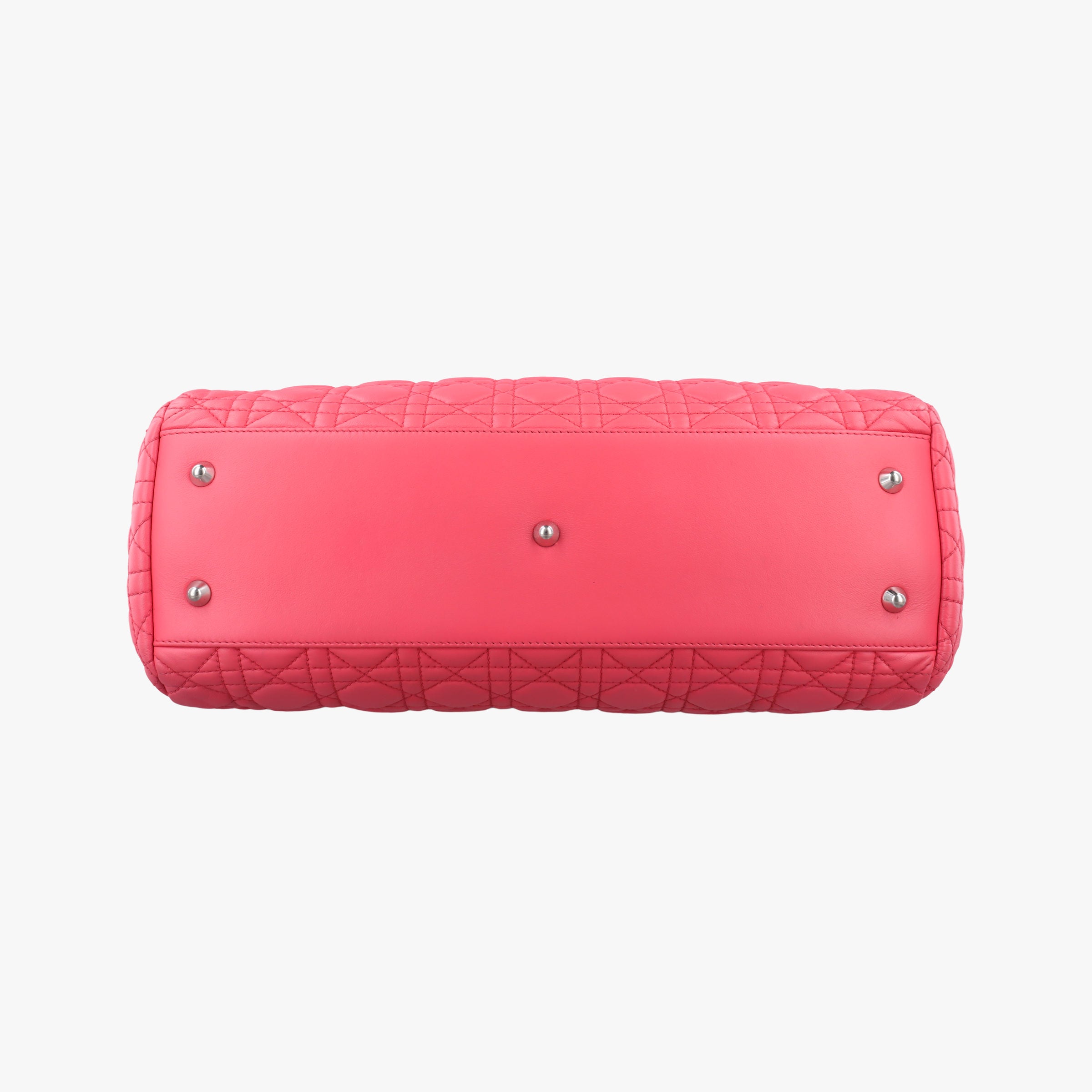 Secondhand Christian Dior Cannage Dior Soft Shopping Pink lambskin  handbag | stylenewstar