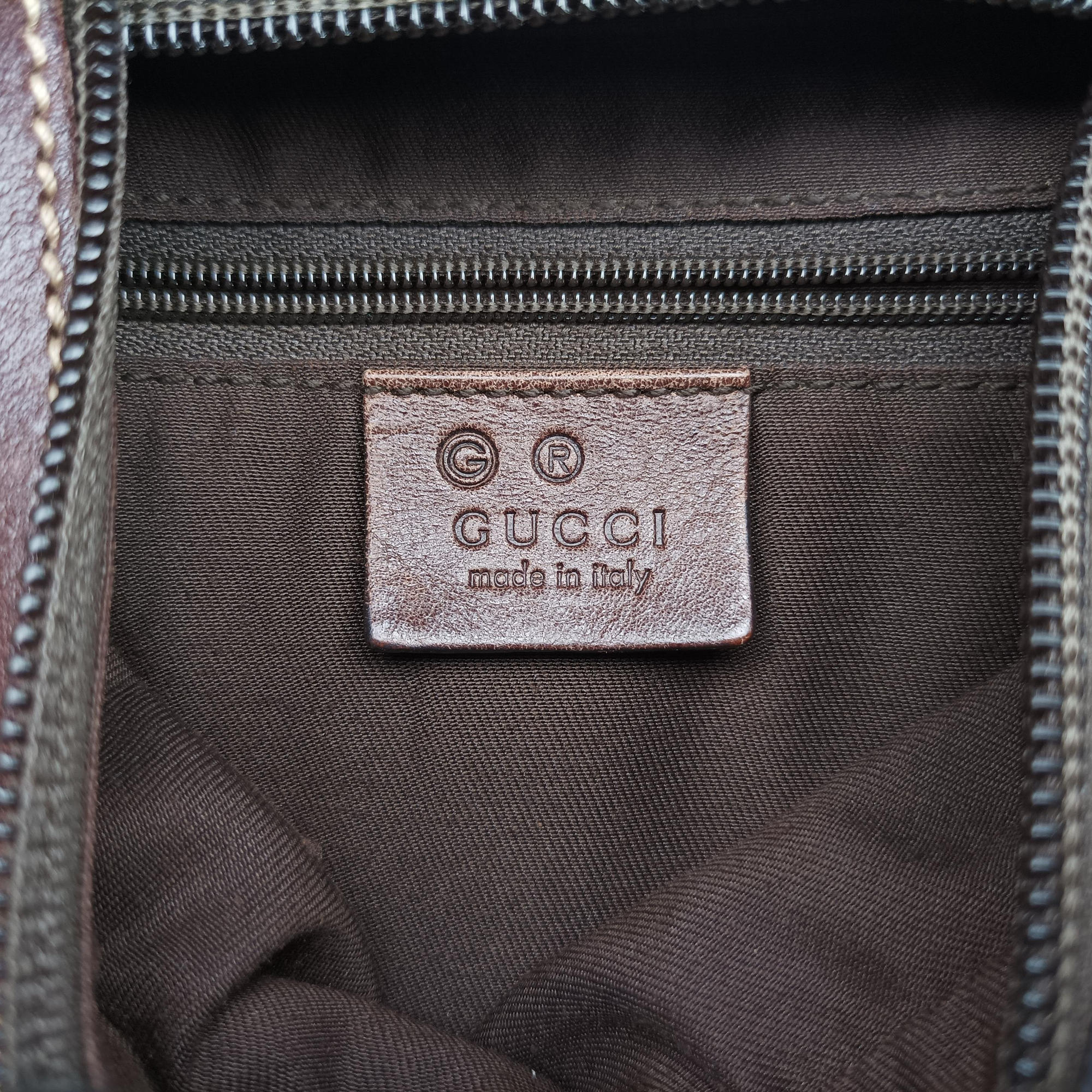 Pre-owned Gucci Horsebit print hobo Brown Canvas×Leather 211524 handbag | stylenewstar