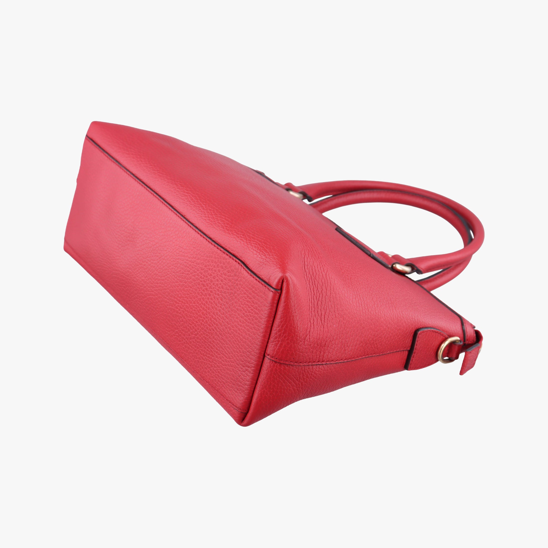 Pre-owned Gucci interlocking G Charmy Red Leather 449659 shoulderbag | stylenewstar