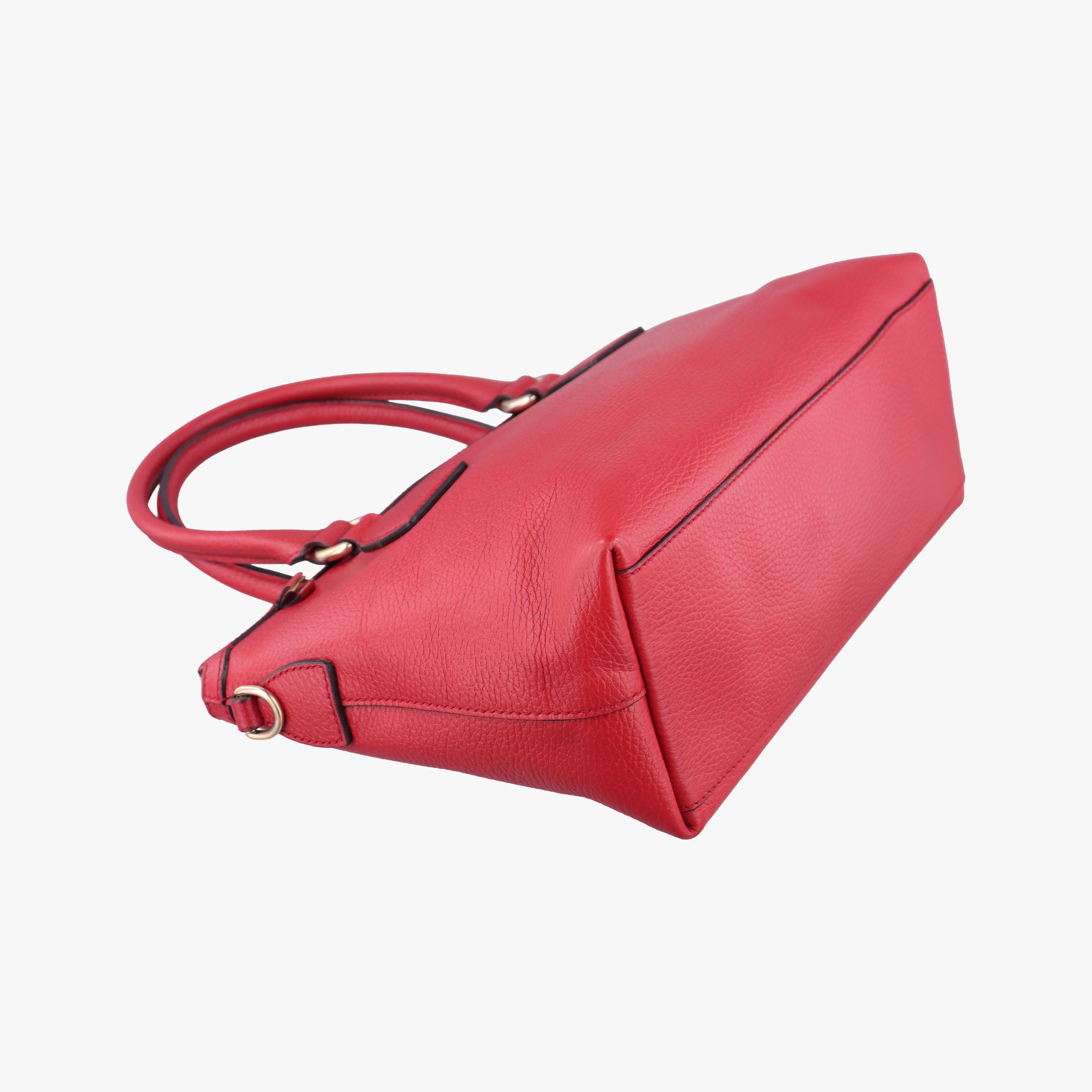 Pre-owned Gucci interlocking G Charmy Red Leather 449659 shoulderbag | stylenewstar