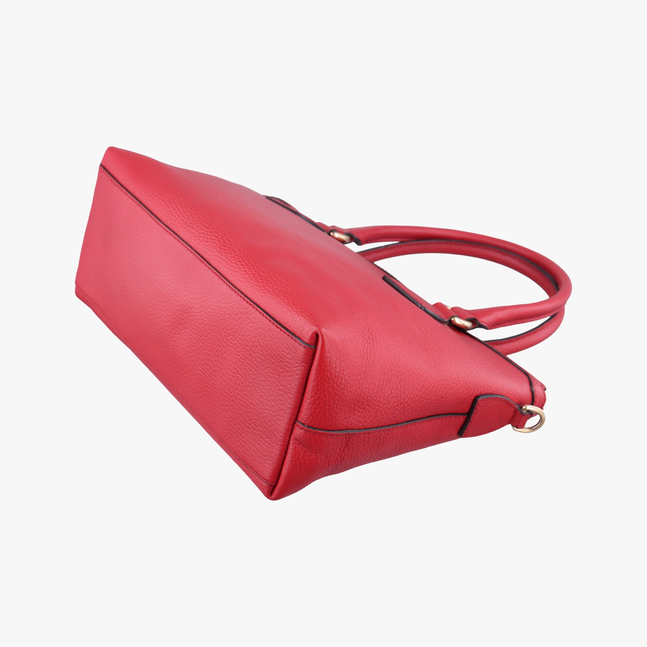 Pre-owned Gucci interlocking G Charmy Red Leather 449659 shoulderbag | stylenewstar