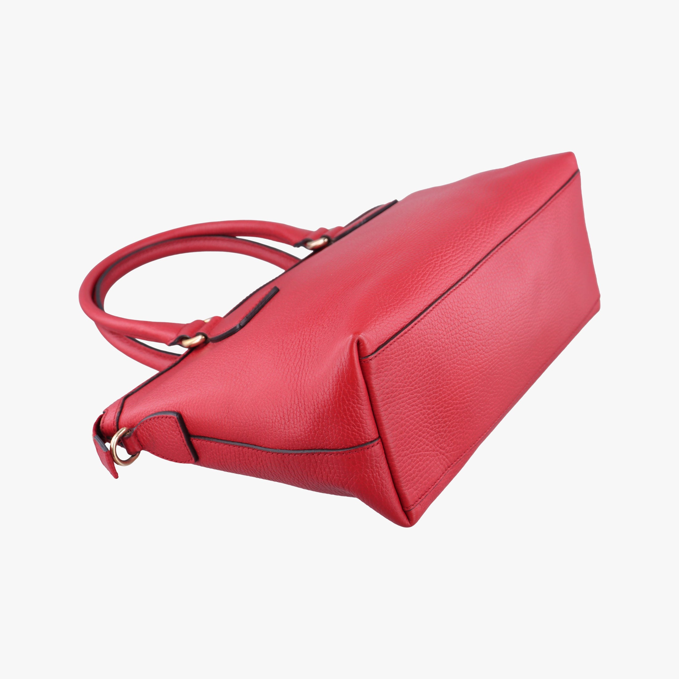 Pre-owned Gucci interlocking G Charmy Red Leather 449659 shoulderbag | stylenewstar