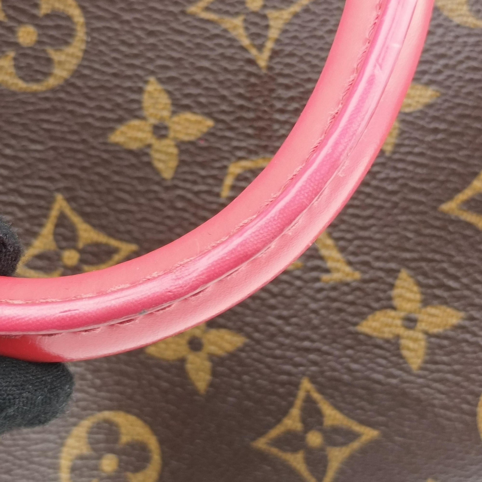 Pre-owned Louis Vuitton SPEEDY30 brown×Flamingo Monogram Totem M41665 handbag | stylenewstar