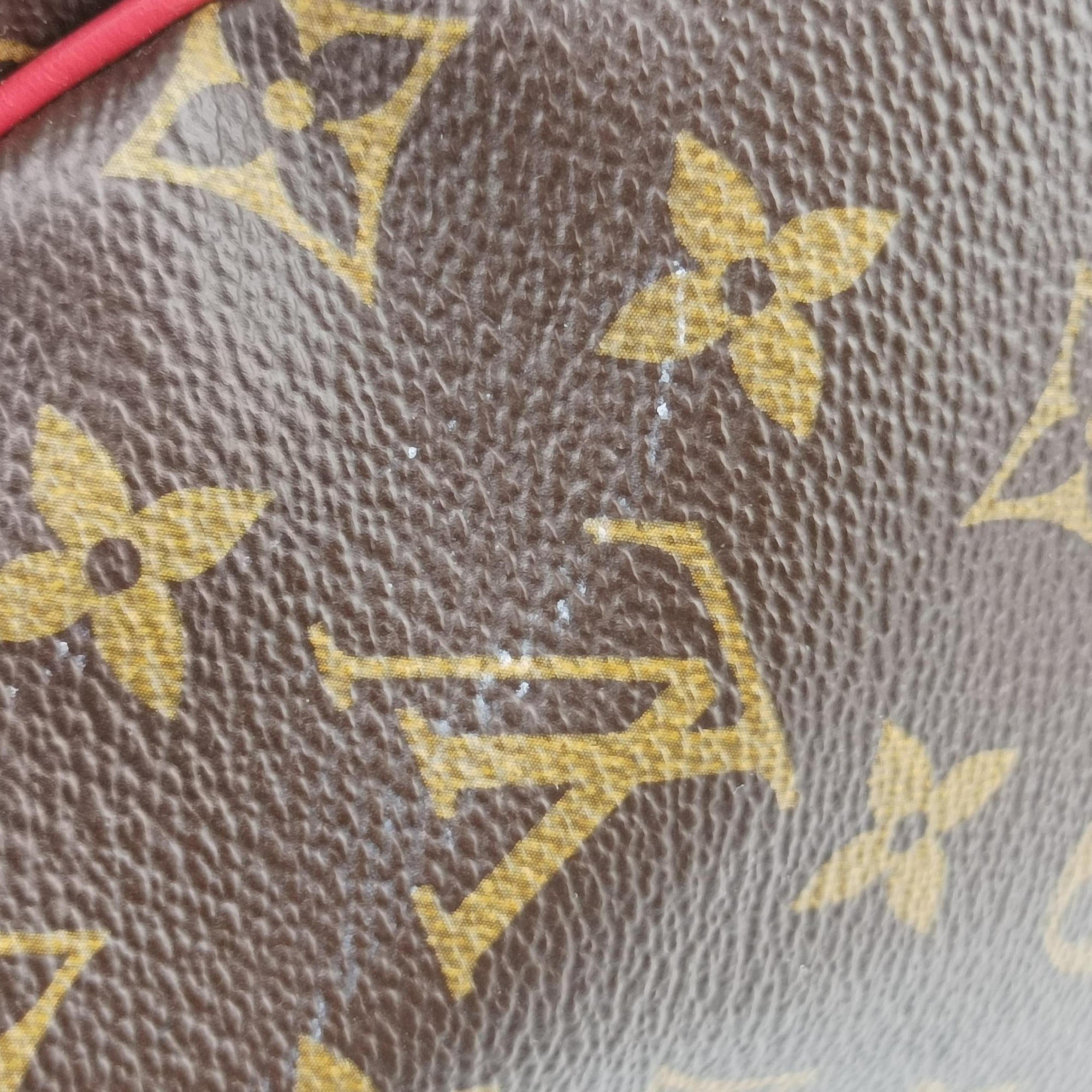 Pre-owned Louis Vuitton SPEEDY30 brown×Flamingo Monogram Totem M41665 handbag | stylenewstar