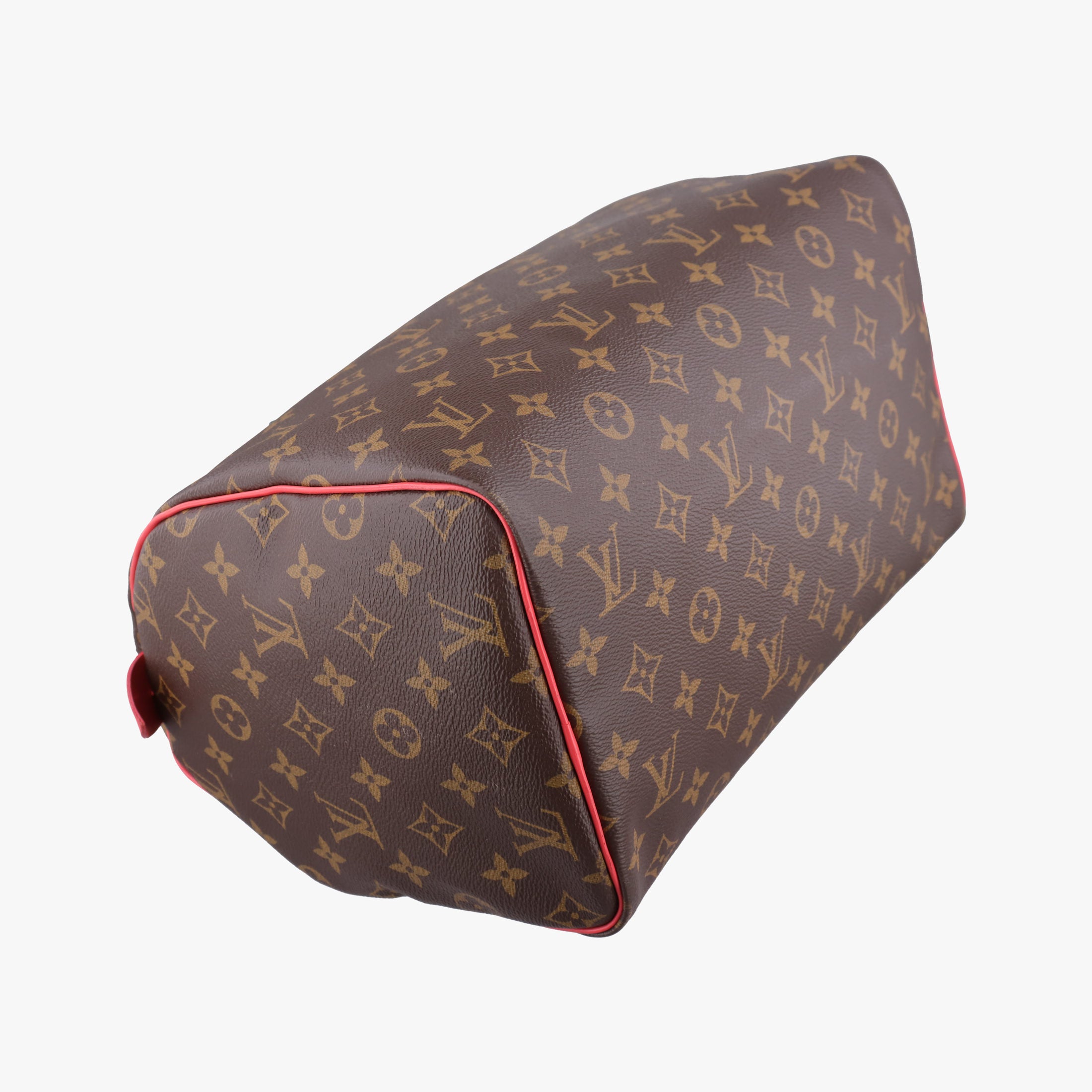 Pre-owned Louis Vuitton SPEEDY30 brown×Flamingo Monogram Totem M41665 handbag | stylenewstar