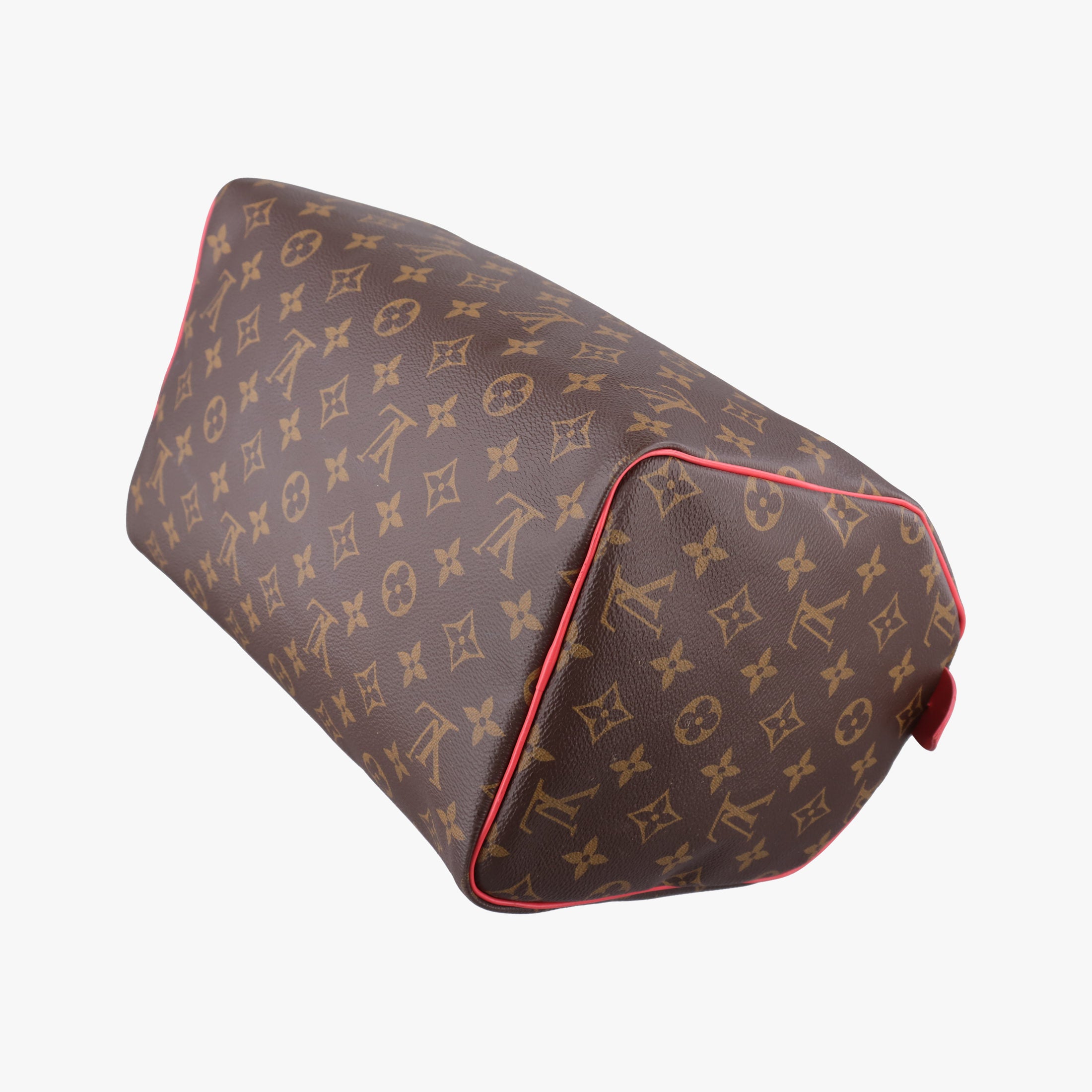 Pre-owned Louis Vuitton SPEEDY30 brown×Flamingo Monogram Totem M41665 handbag | stylenewstar