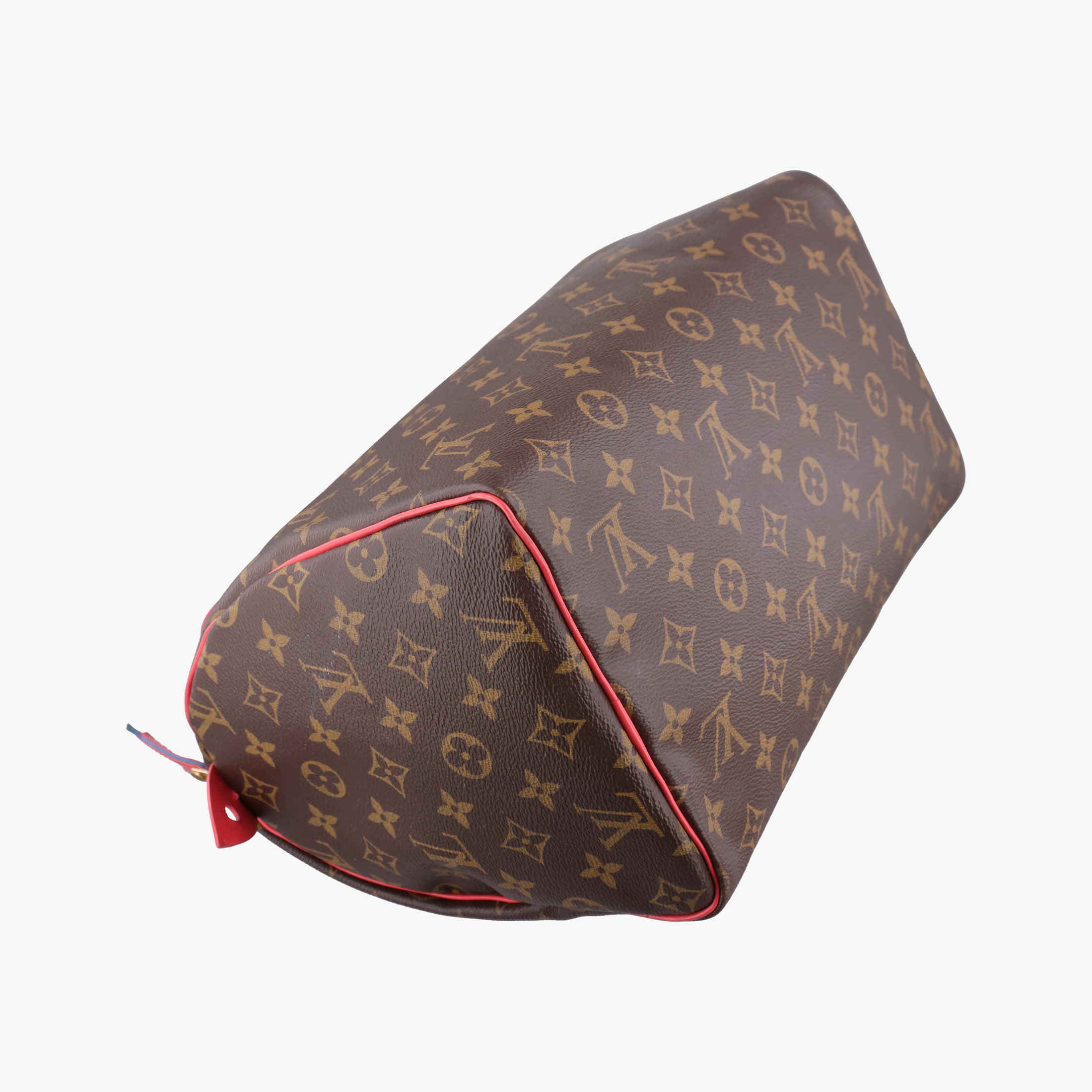 Pre-owned Louis Vuitton SPEEDY30 brown×Flamingo Monogram Totem M41665 handbag | stylenewstar