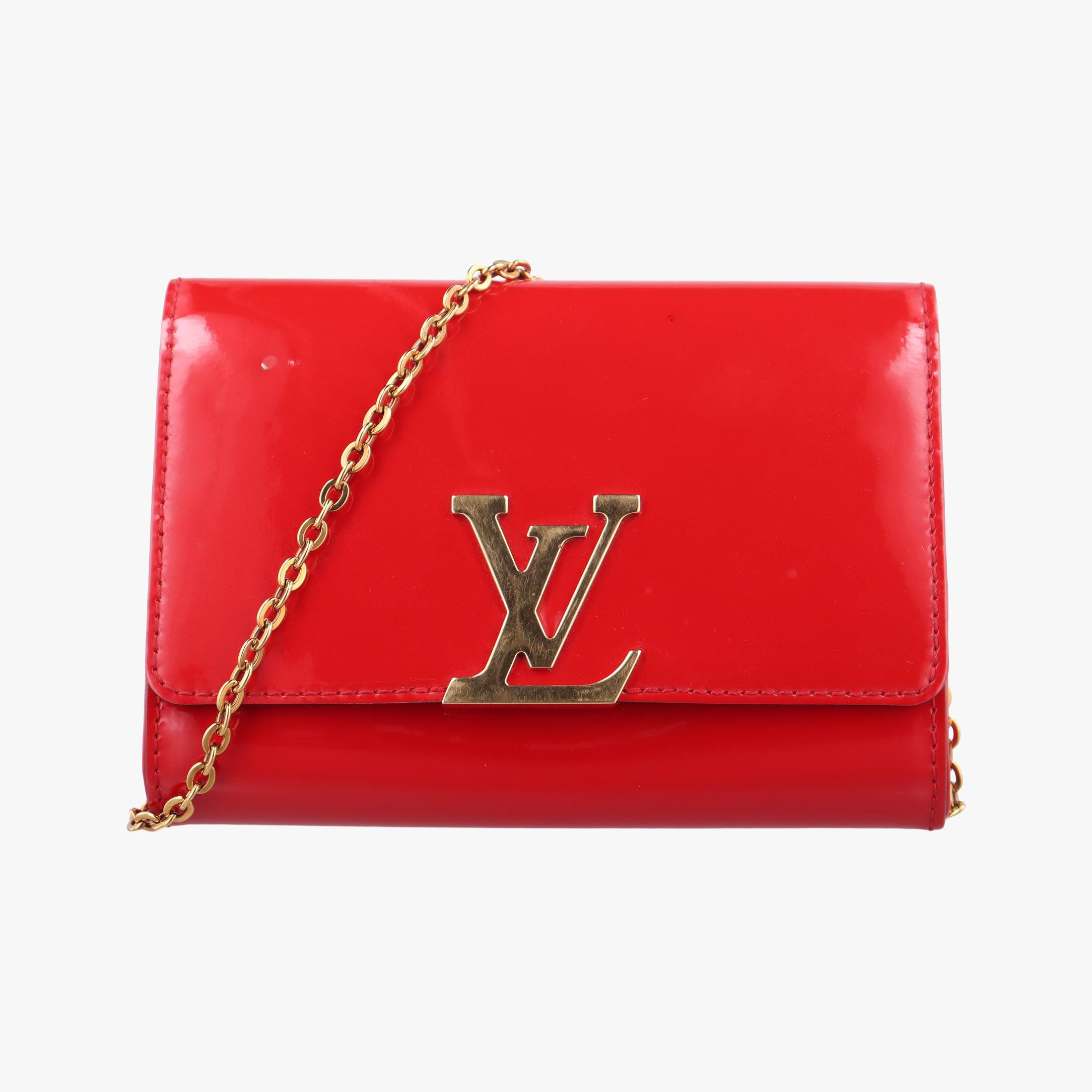 Secondhand Louis Vuitton Louise PM CERISE Vernis M64550 shoulderbag | stylenewstar