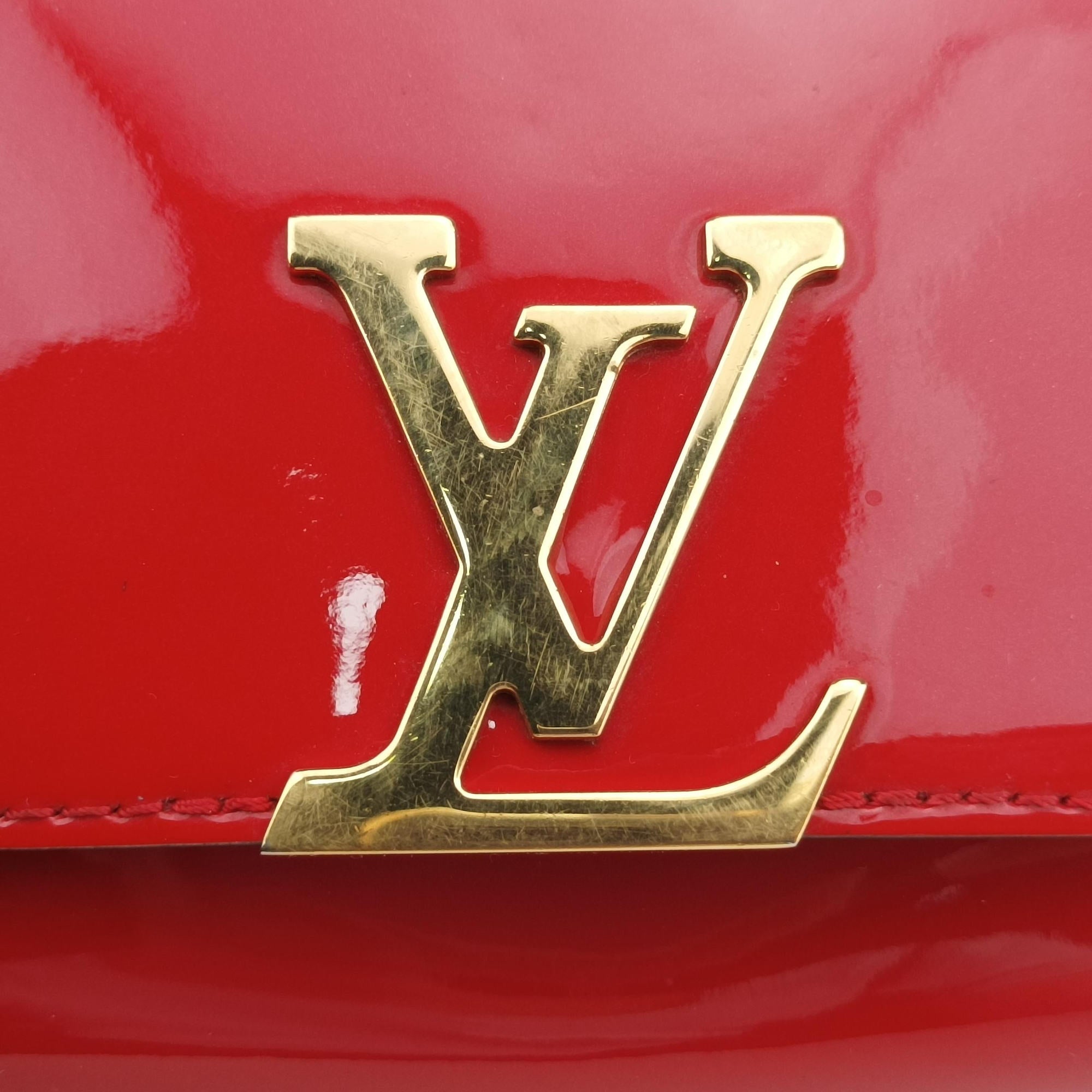Secondhand Louis Vuitton Louise PM CERISE Vernis M64550 shoulderbag | stylenewstar