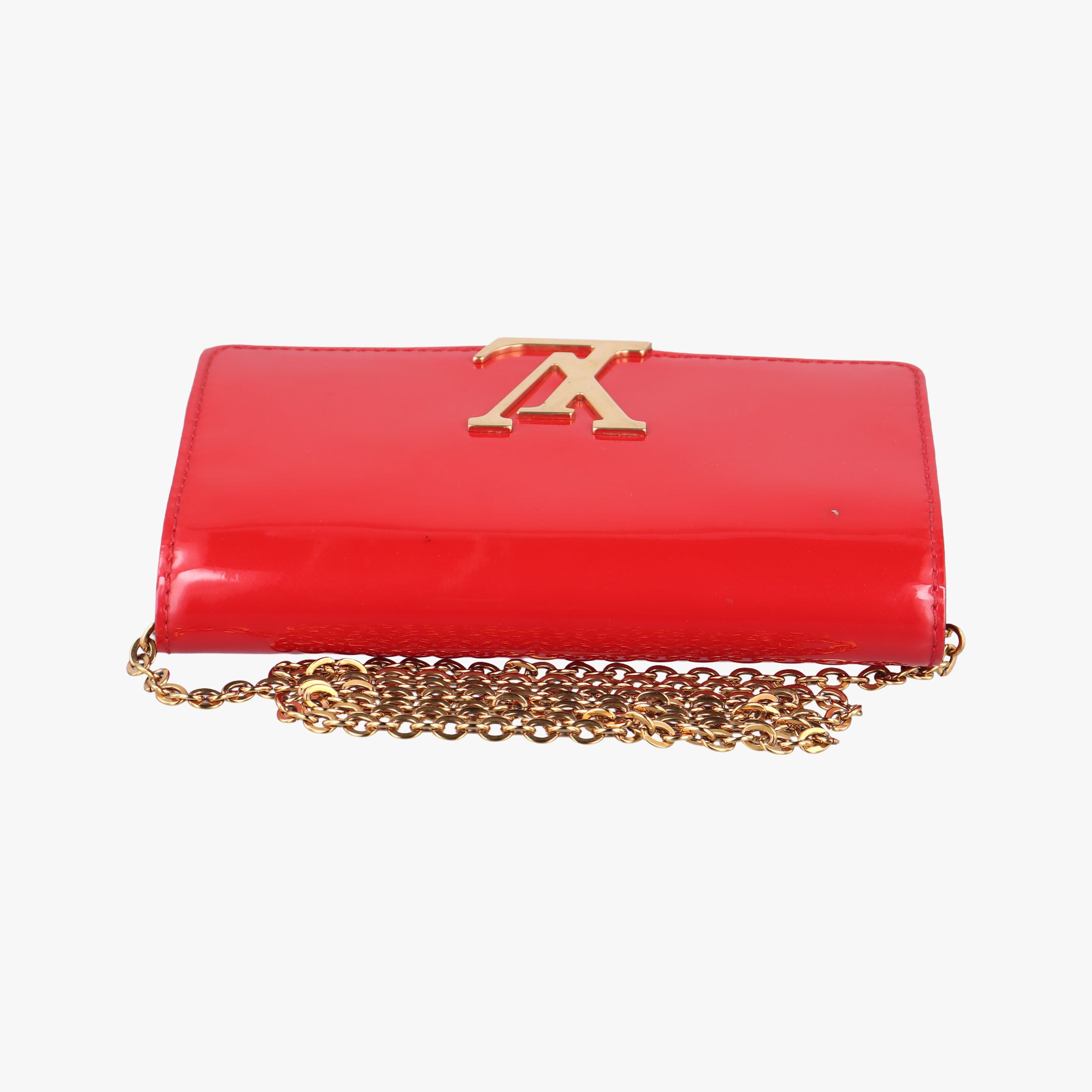Secondhand Louis Vuitton Louise PM CERISE Vernis M64550 shoulderbag | stylenewstar