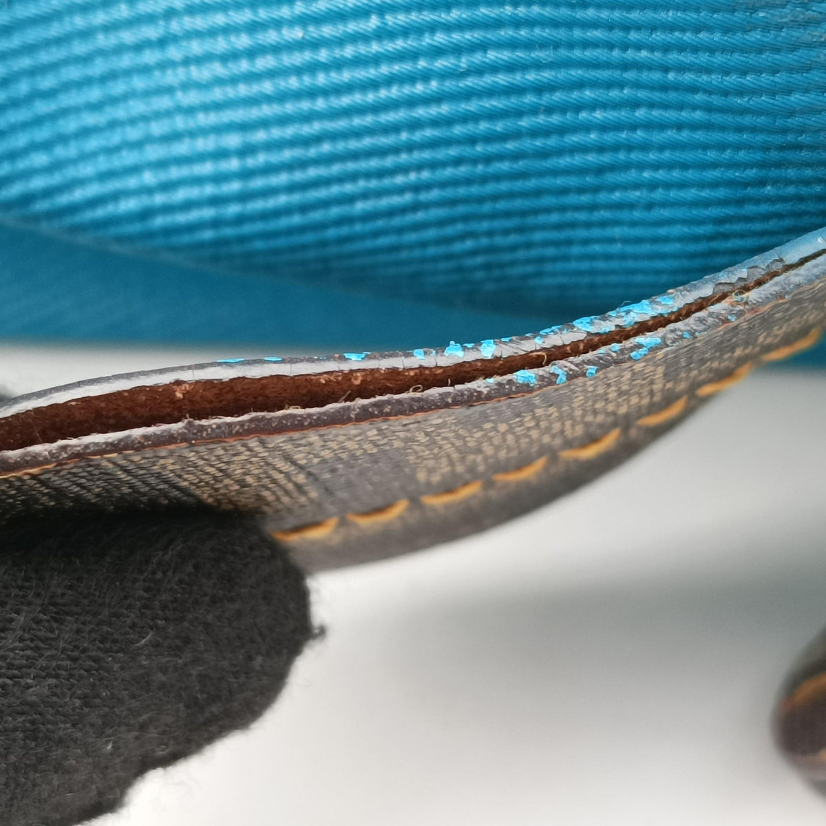Secondhand Fendi Zucca Zucchino Mixed Brown×Blue PVC coated canvas 8BL096 handbag | stylenewstar