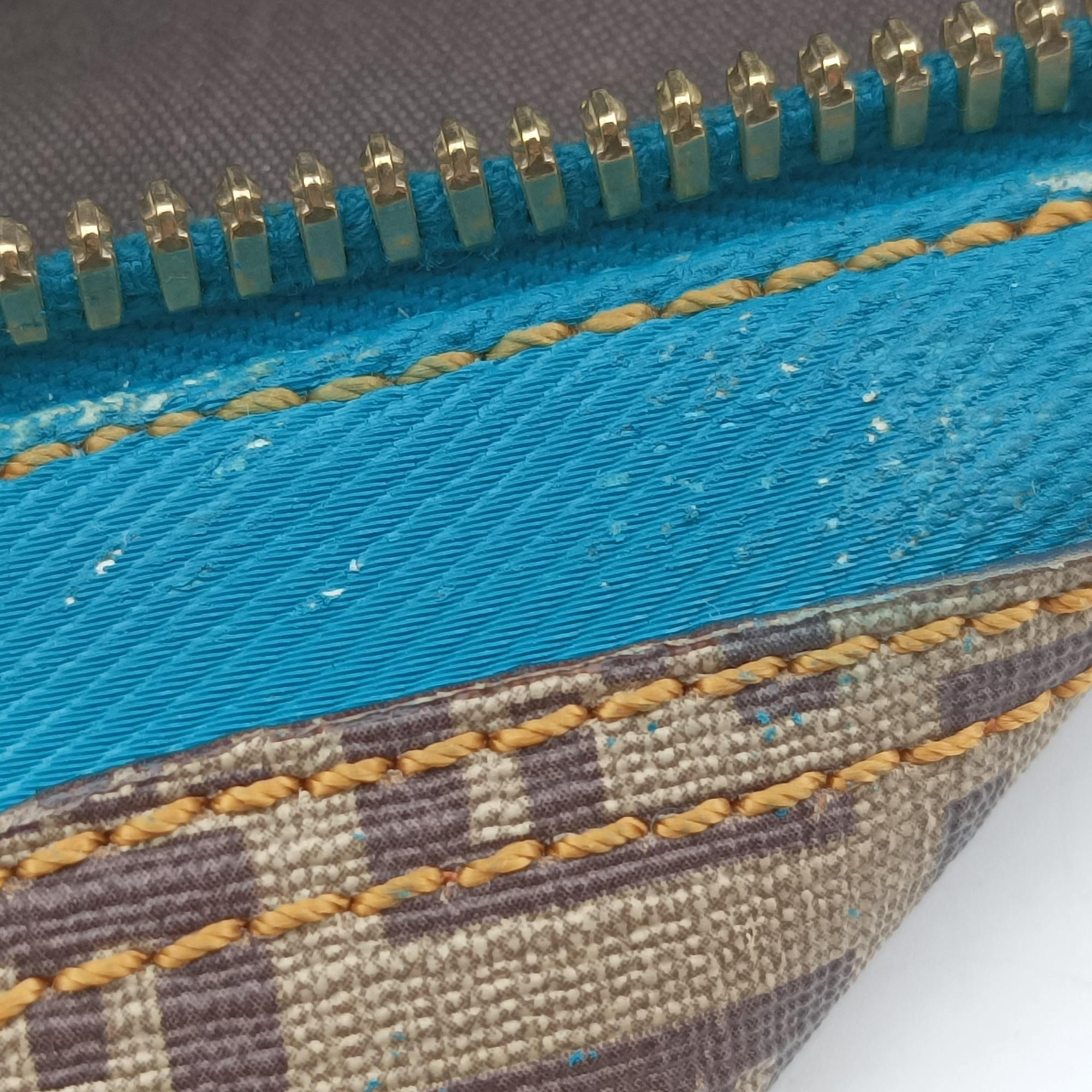 Secondhand Fendi Zucca Zucchino Mixed Brown×Blue PVC coated canvas 8BL096 handbag | stylenewstar