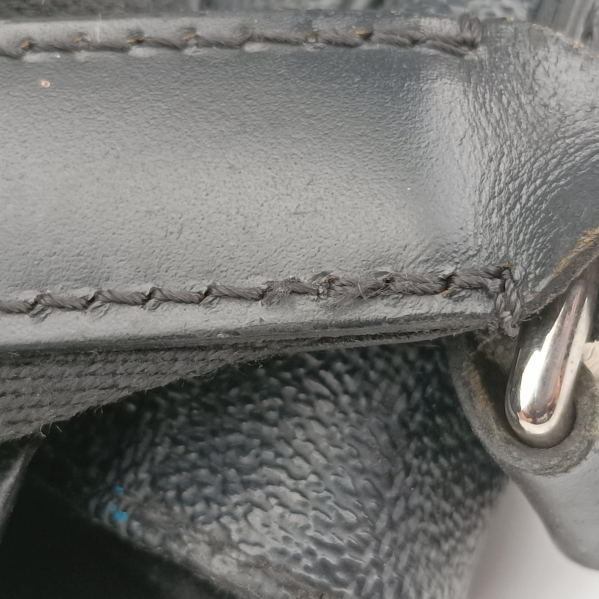 Pre-owned Louis Vuitton DANIEL MM Noir Damier Graphite N58029 shoulderbag | stylenewstar
