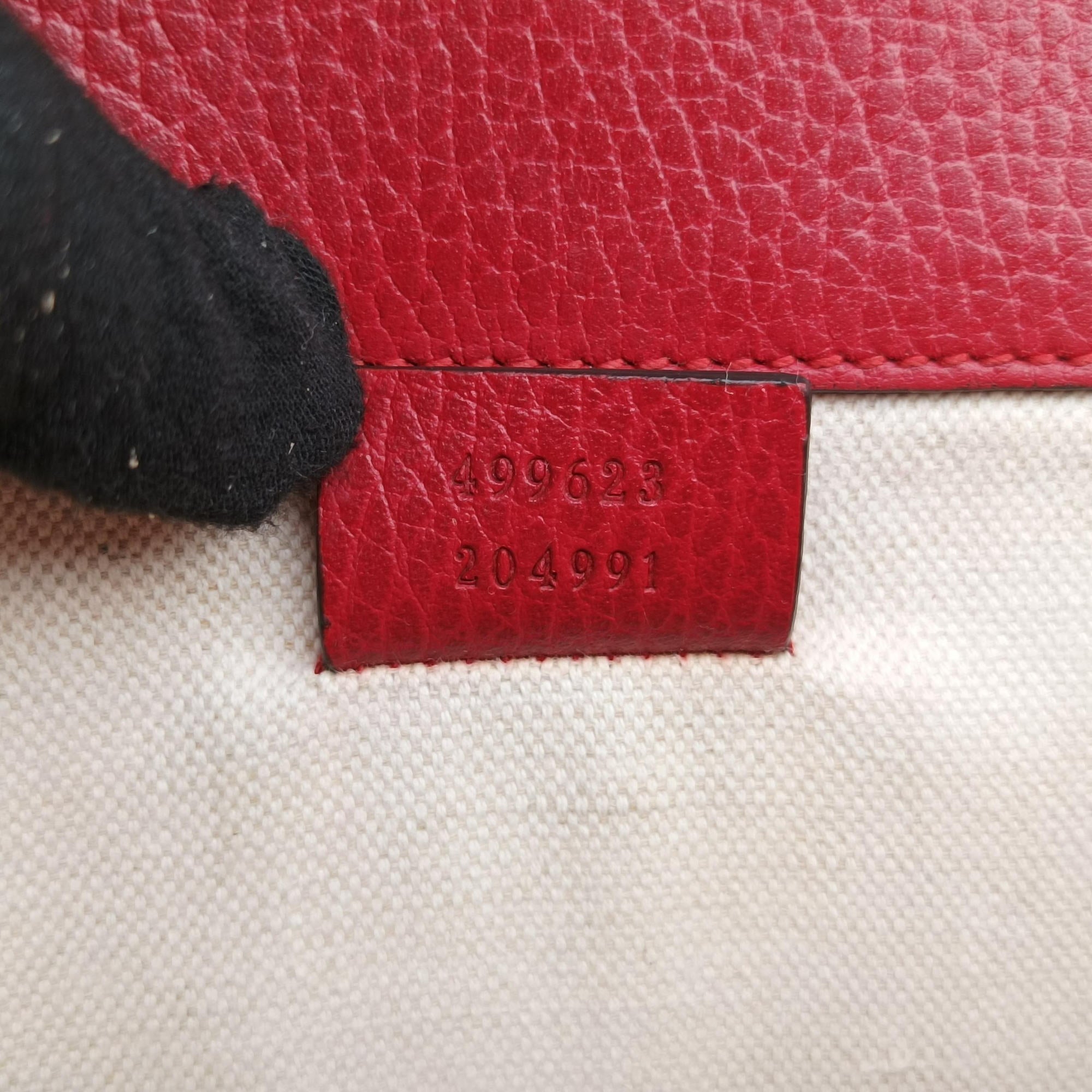 Secondhand Gucci Dionysus Red Leather 499623 shoulderbag | stylenewstar