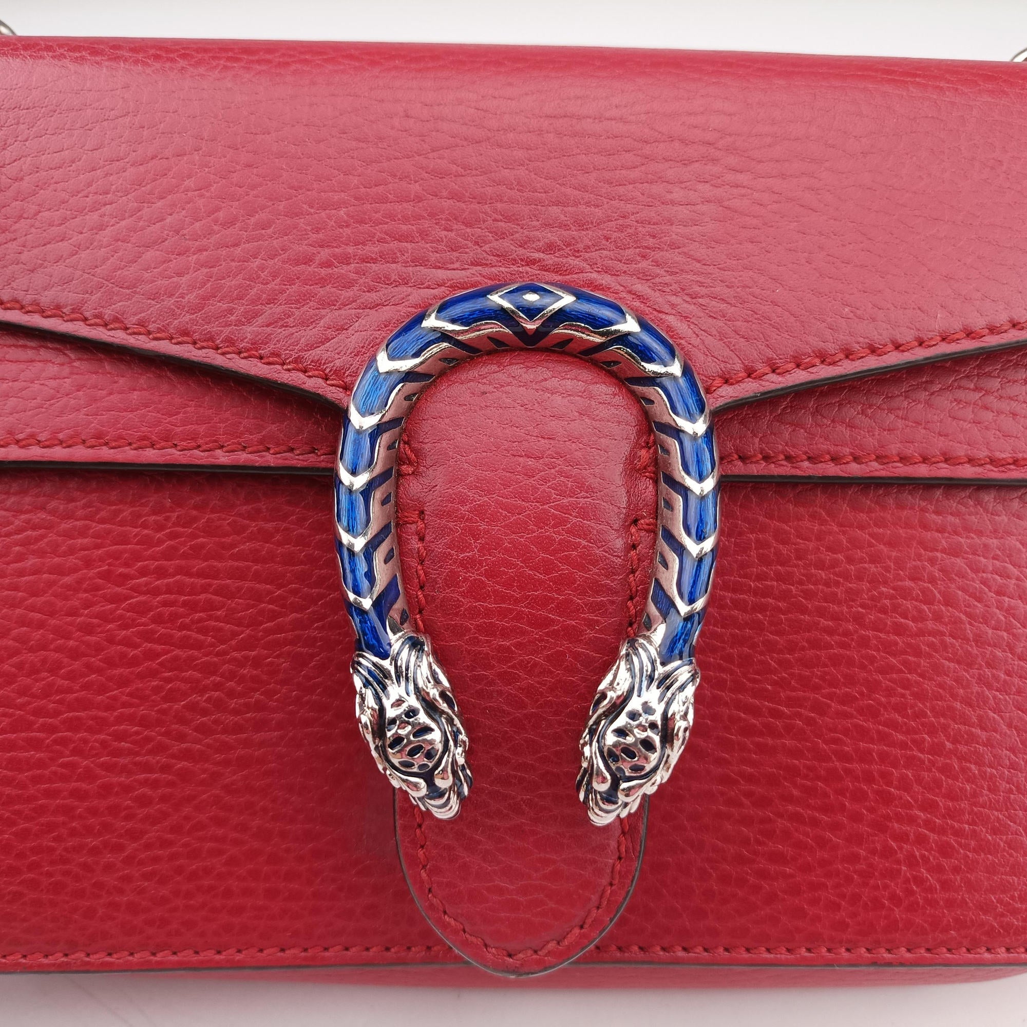 Secondhand Gucci Dionysus Red Leather 499623 shoulderbag | stylenewstar