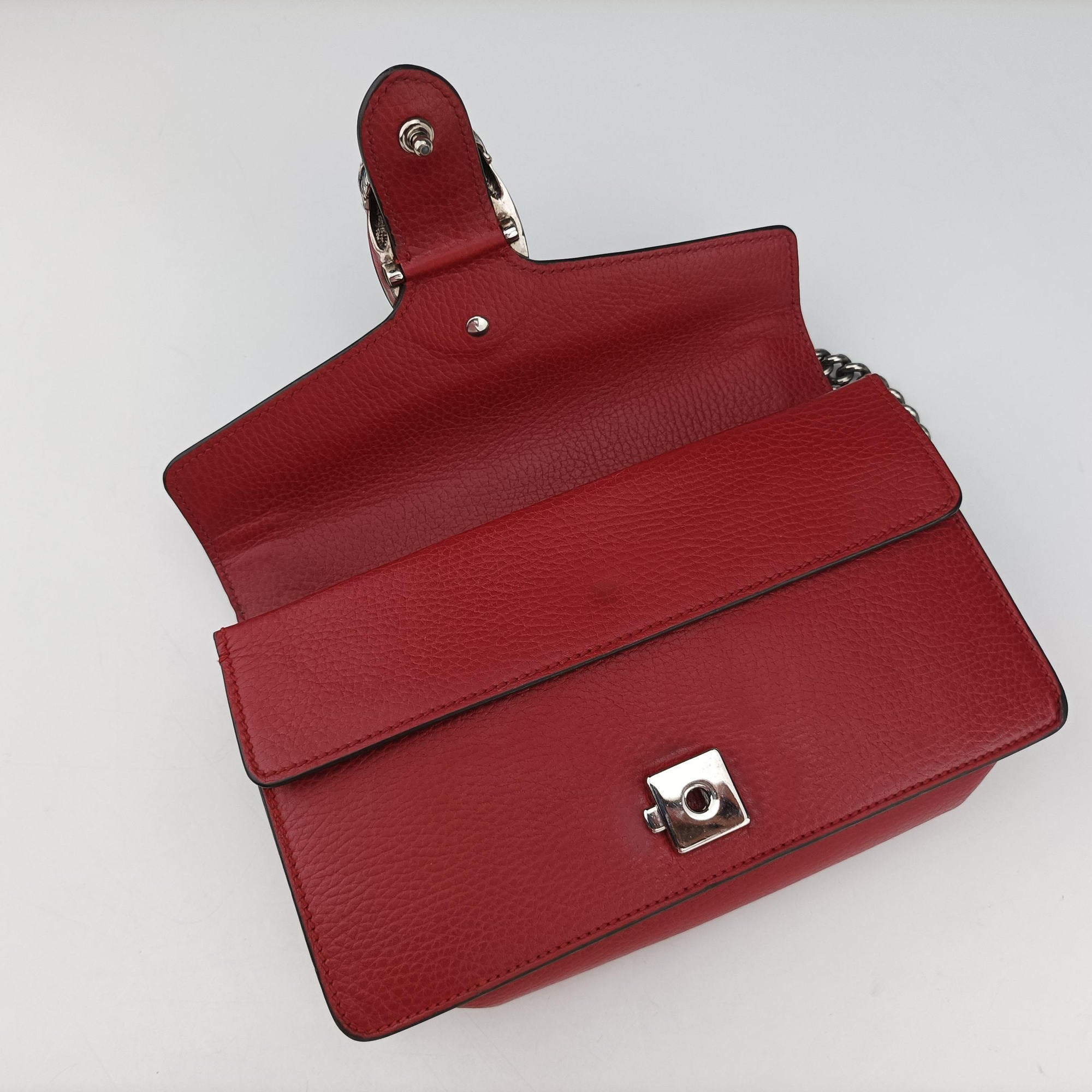 Secondhand Gucci Dionysus Red Leather 499623 shoulderbag | stylenewstar