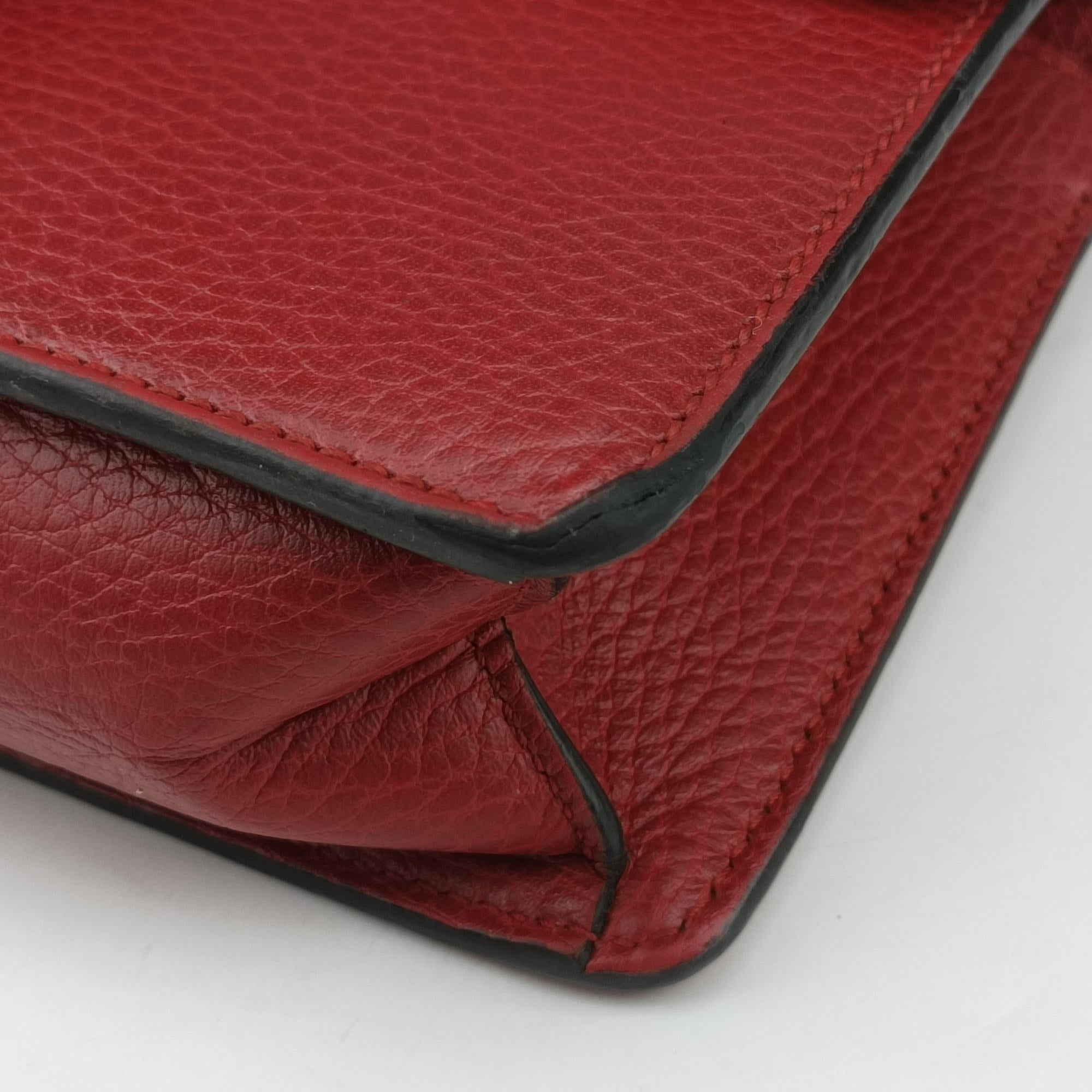 Secondhand Gucci Dionysus Red Leather 499623 shoulderbag | stylenewstar