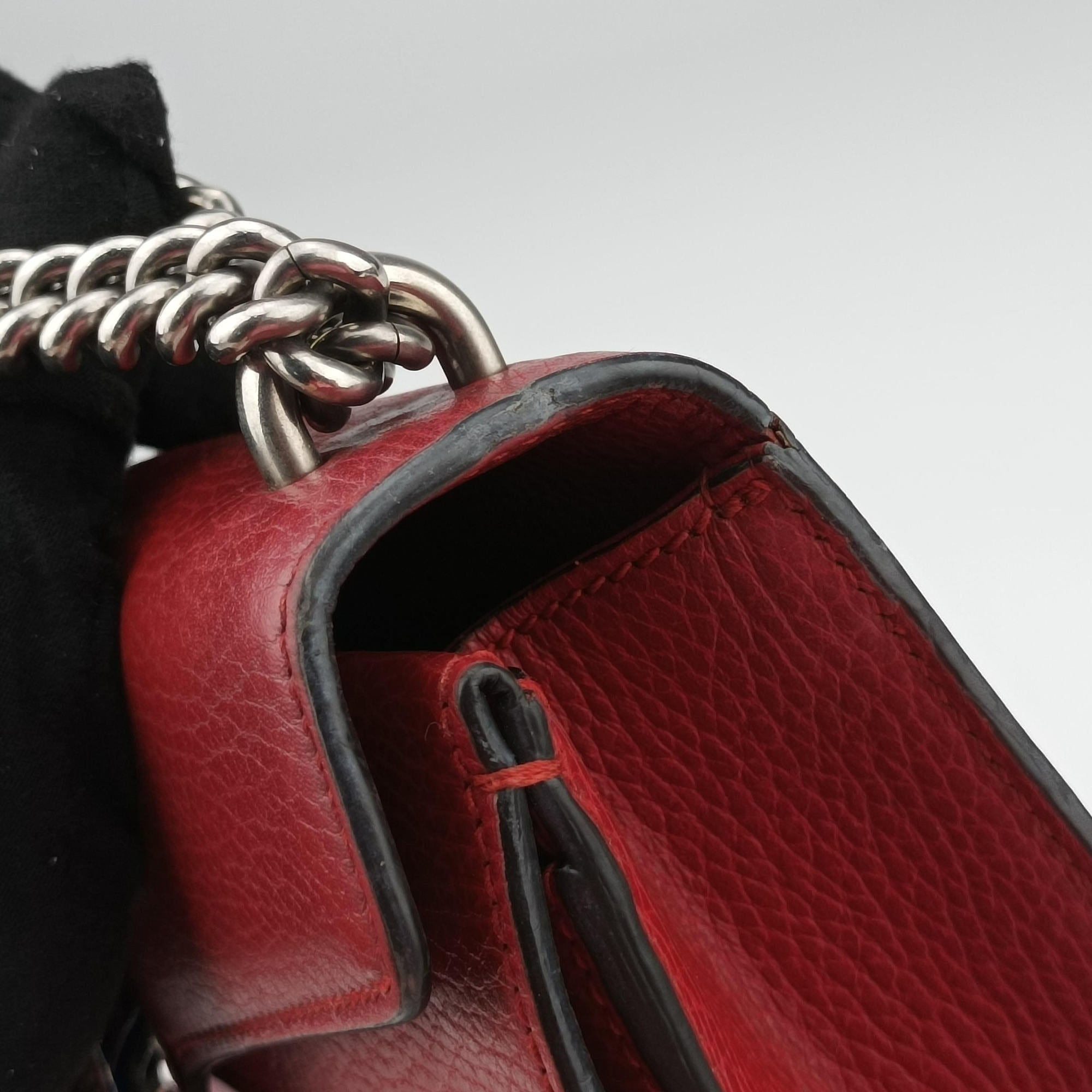 Secondhand Gucci Dionysus Red Leather 499623 shoulderbag | stylenewstar