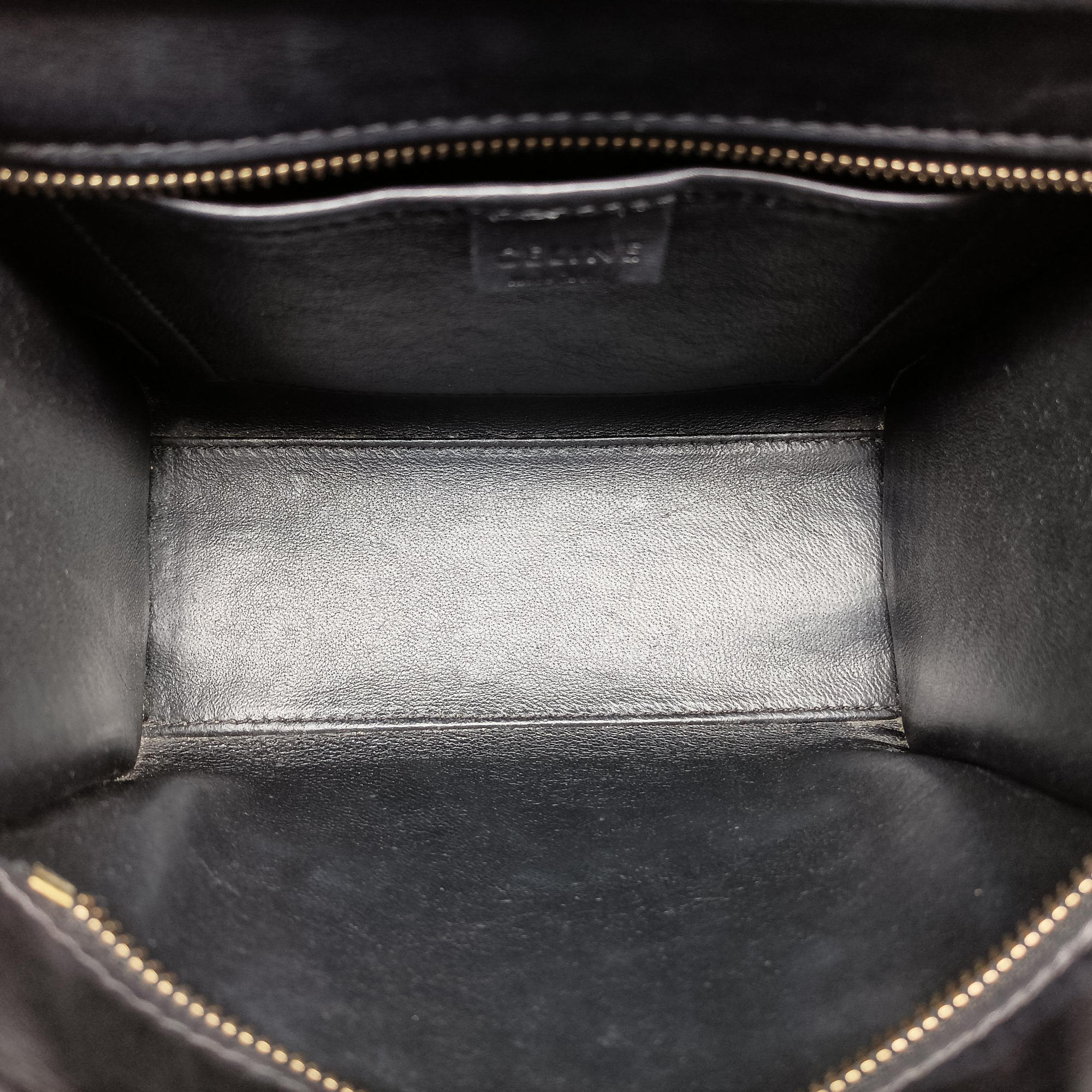 Vintage Celine Luggage Mini Shopper Beige×black×blue Suede × leather  shoulderbag | stylenewstar