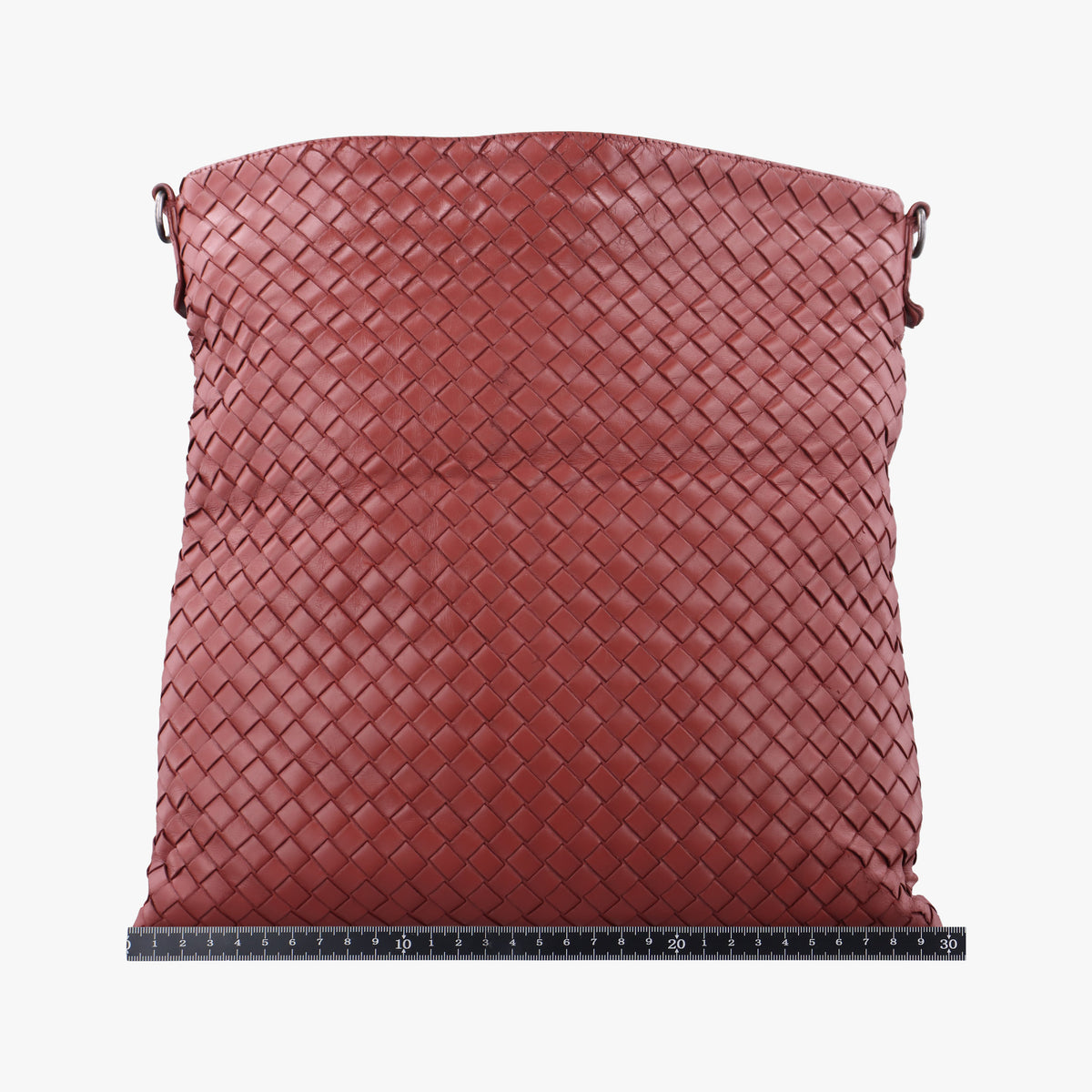 Pre-owned Bottega Veneta Intrecciato Red lambskin  shoulderbag | stylenewstar