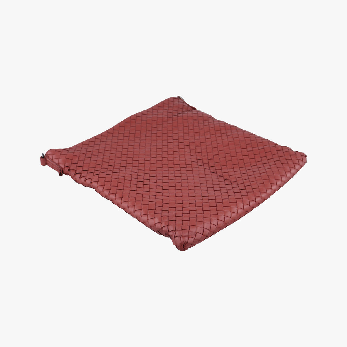 Pre-owned Bottega Veneta Intrecciato Red lambskin  shoulderbag | stylenewstar