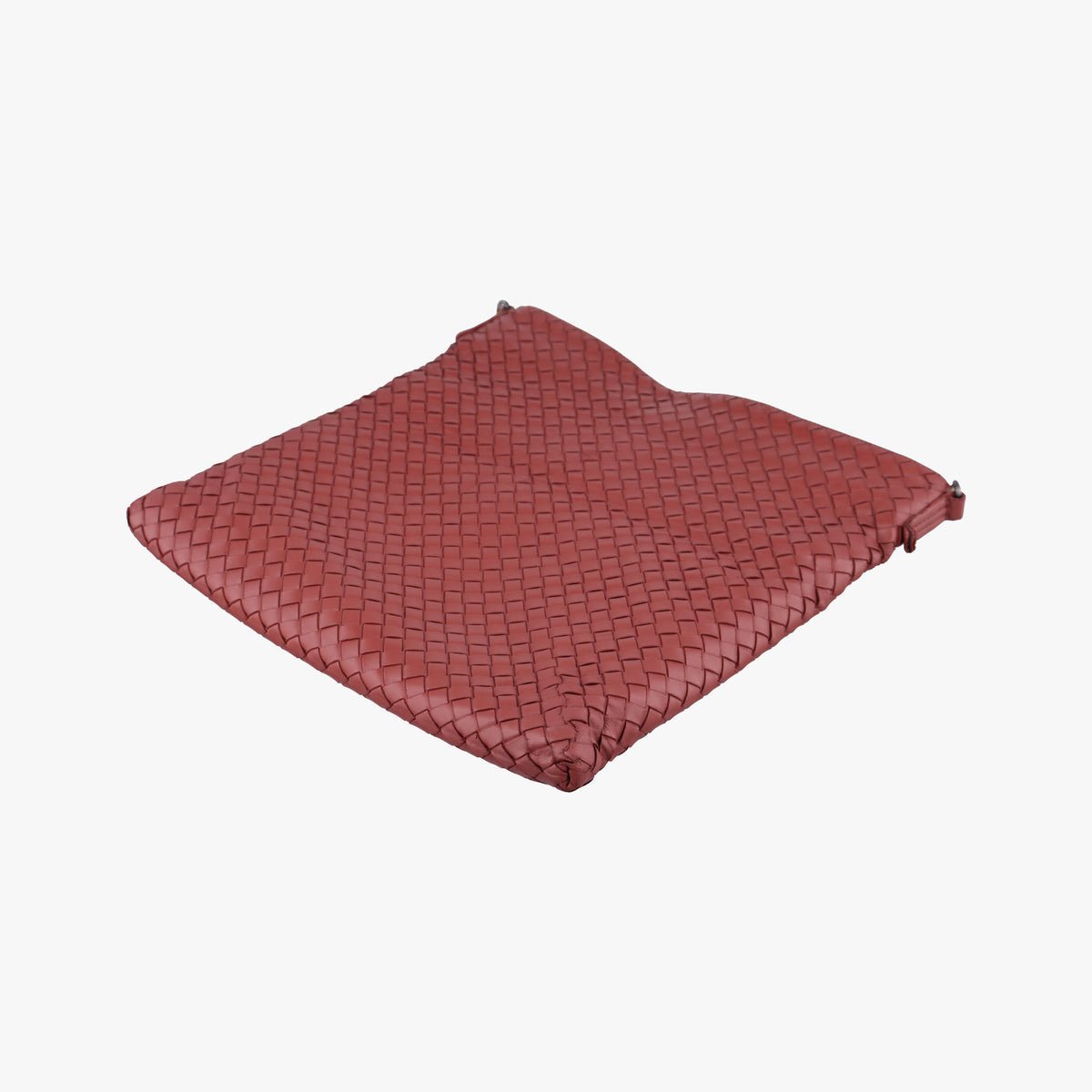 Pre-owned Bottega Veneta Intrecciato Red lambskin  shoulderbag | stylenewstar