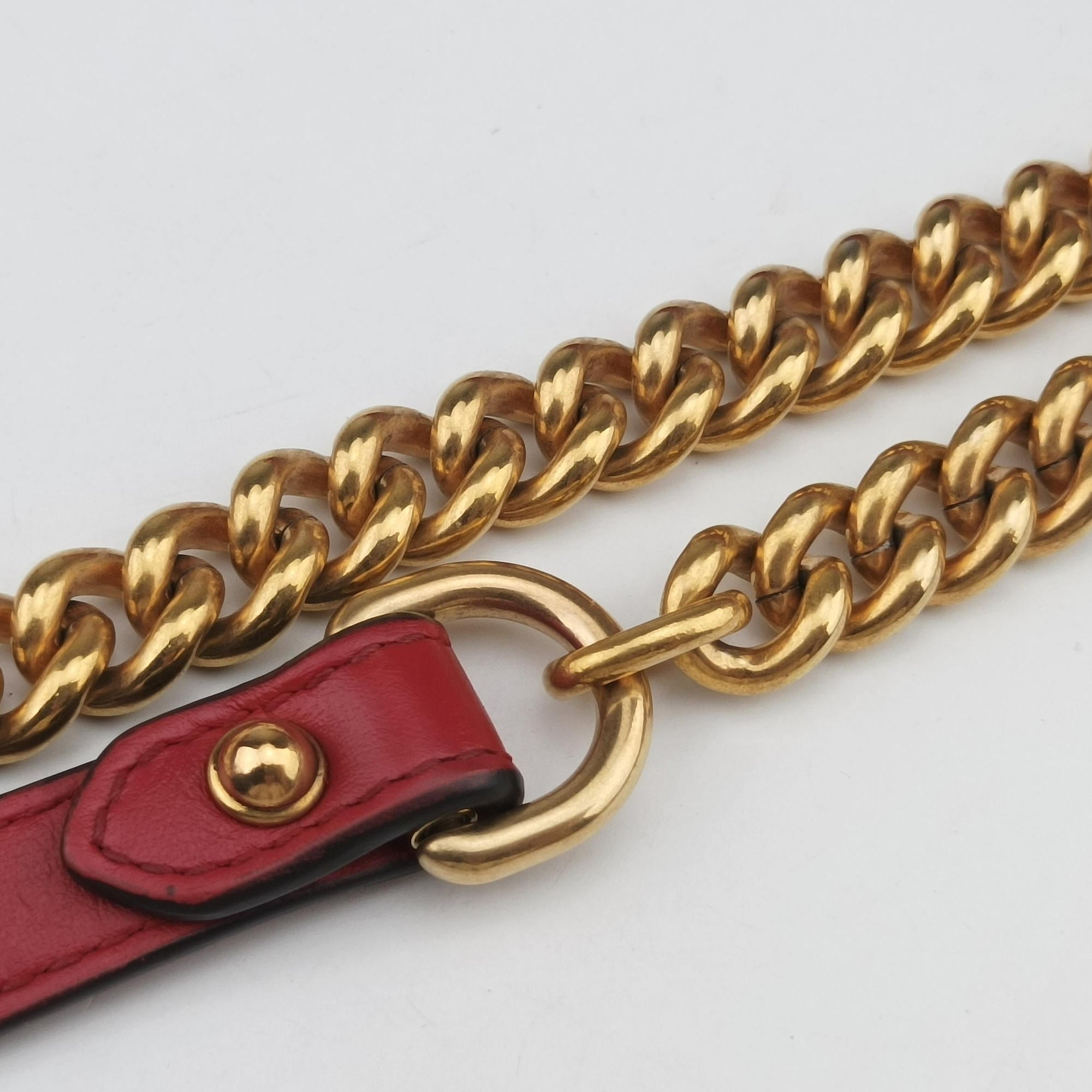 Secondhand Gucci GG Marmont Red Leather 446744 shoulderbag | stylenewstar