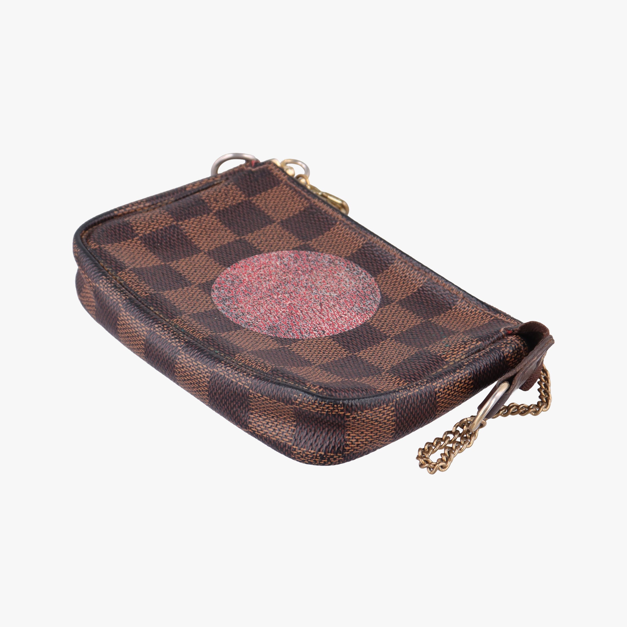 Secondhand Louis Vuitton T&B Mini Pochette Accessoires EBENE×multi Damier Canvas N58011 handbag | stylenewstar