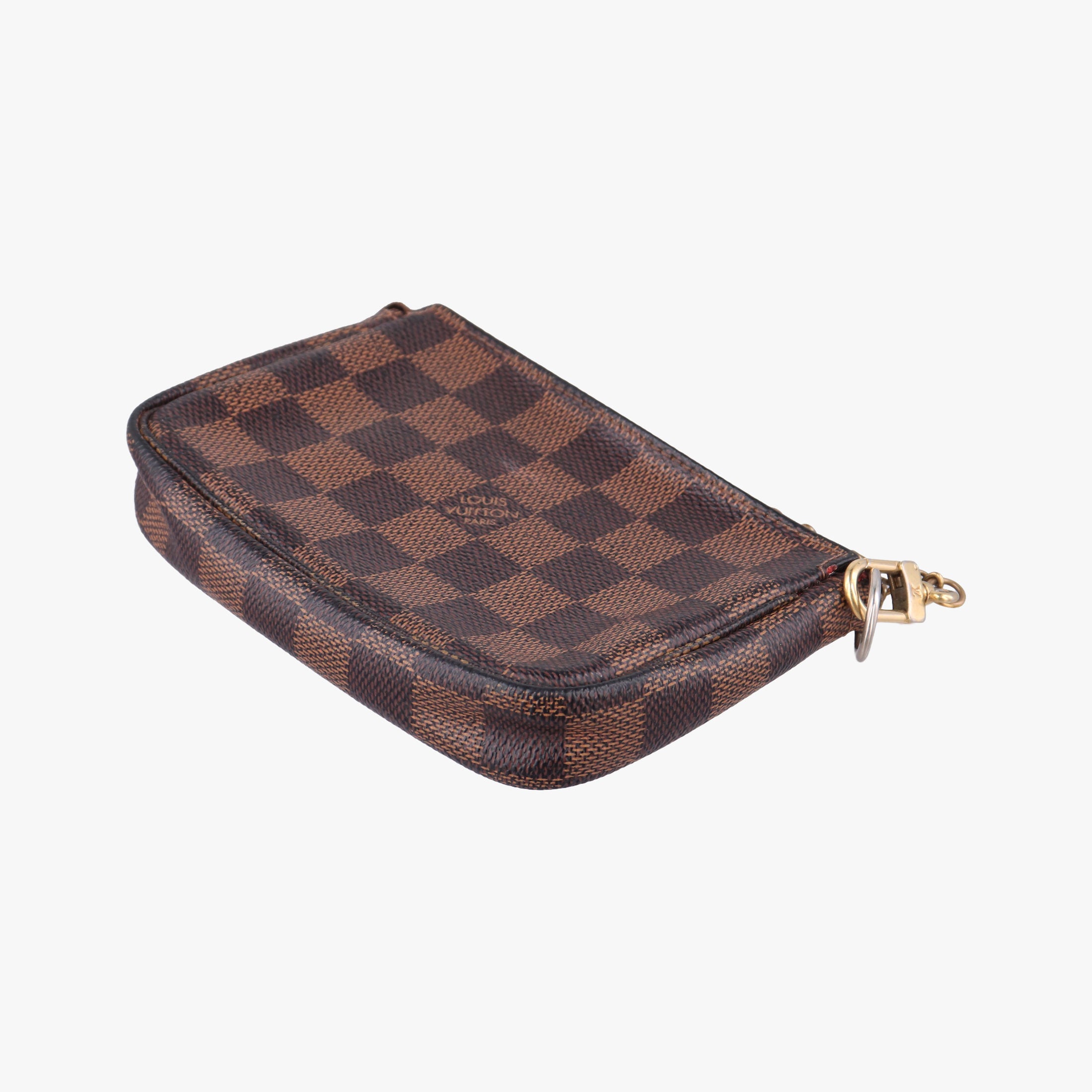 Secondhand Louis Vuitton T&B Mini Pochette Accessoires EBENE×multi Damier Canvas N58011 handbag | stylenewstar