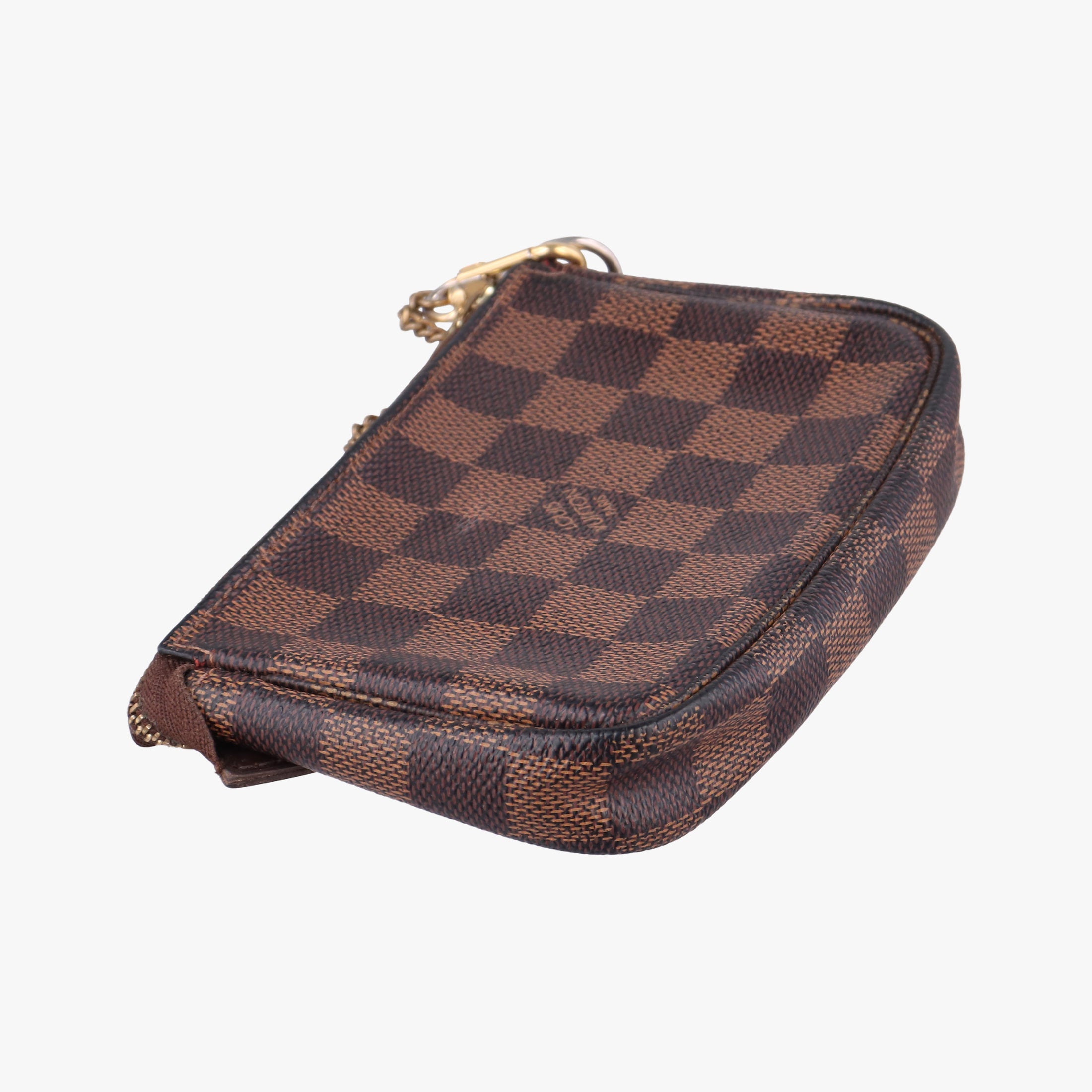 Secondhand Louis Vuitton T&B Mini Pochette Accessoires EBENE×multi Damier Canvas N58011 handbag | stylenewstar