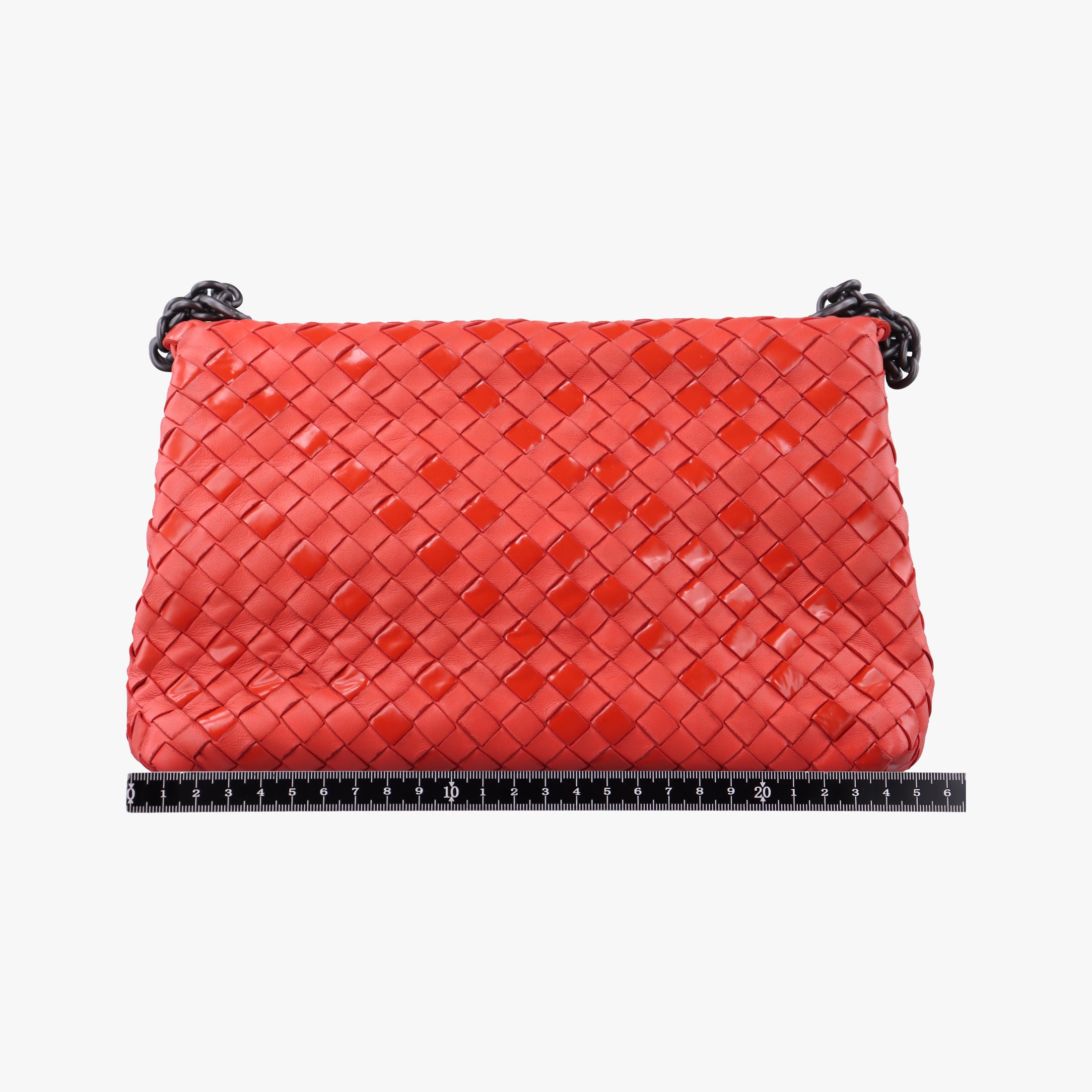 Pre-owned Bottega Veneta Intrecciato Olimpia Red lambskin  shoulderbag | stylenewstar