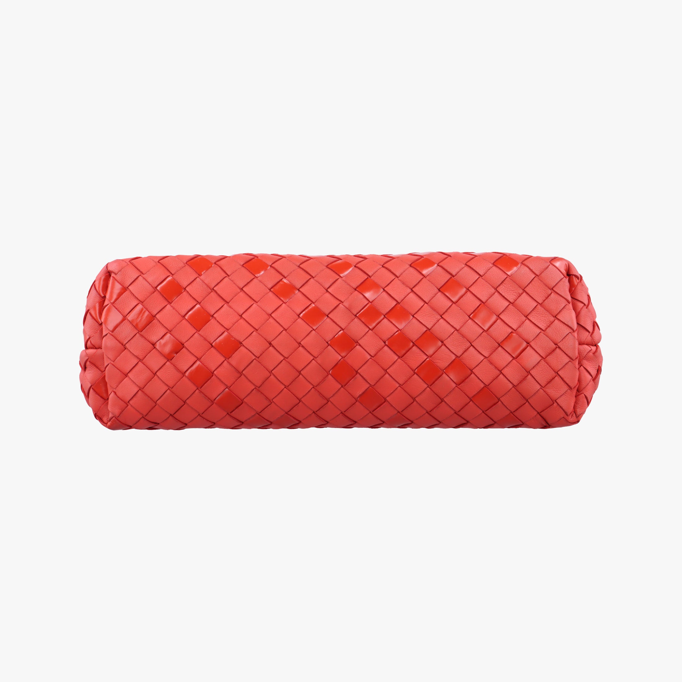 Pre-owned Bottega Veneta Intrecciato Olimpia Red lambskin  shoulderbag | stylenewstar