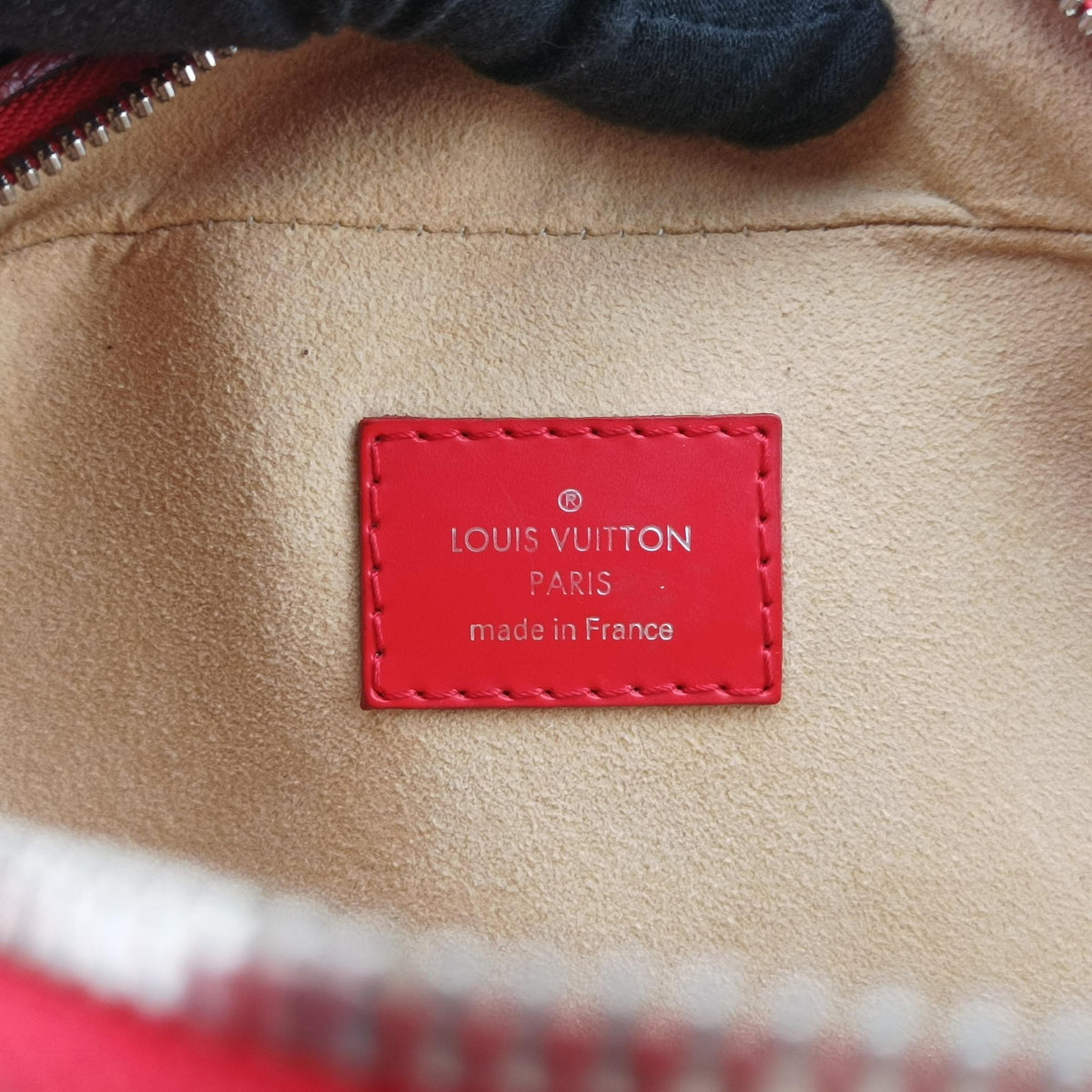 Pre-owned Louis Vuitton Dora PM brown×COQUELICOT Monogram canvas×calf leather M40274 handbag | stylenewstar
