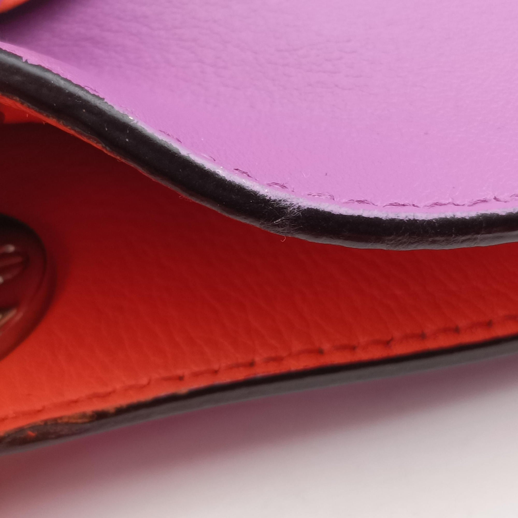 Secondhand Christian Dior Diorissimo Purple×Orange Leather  handbag | stylenewstar