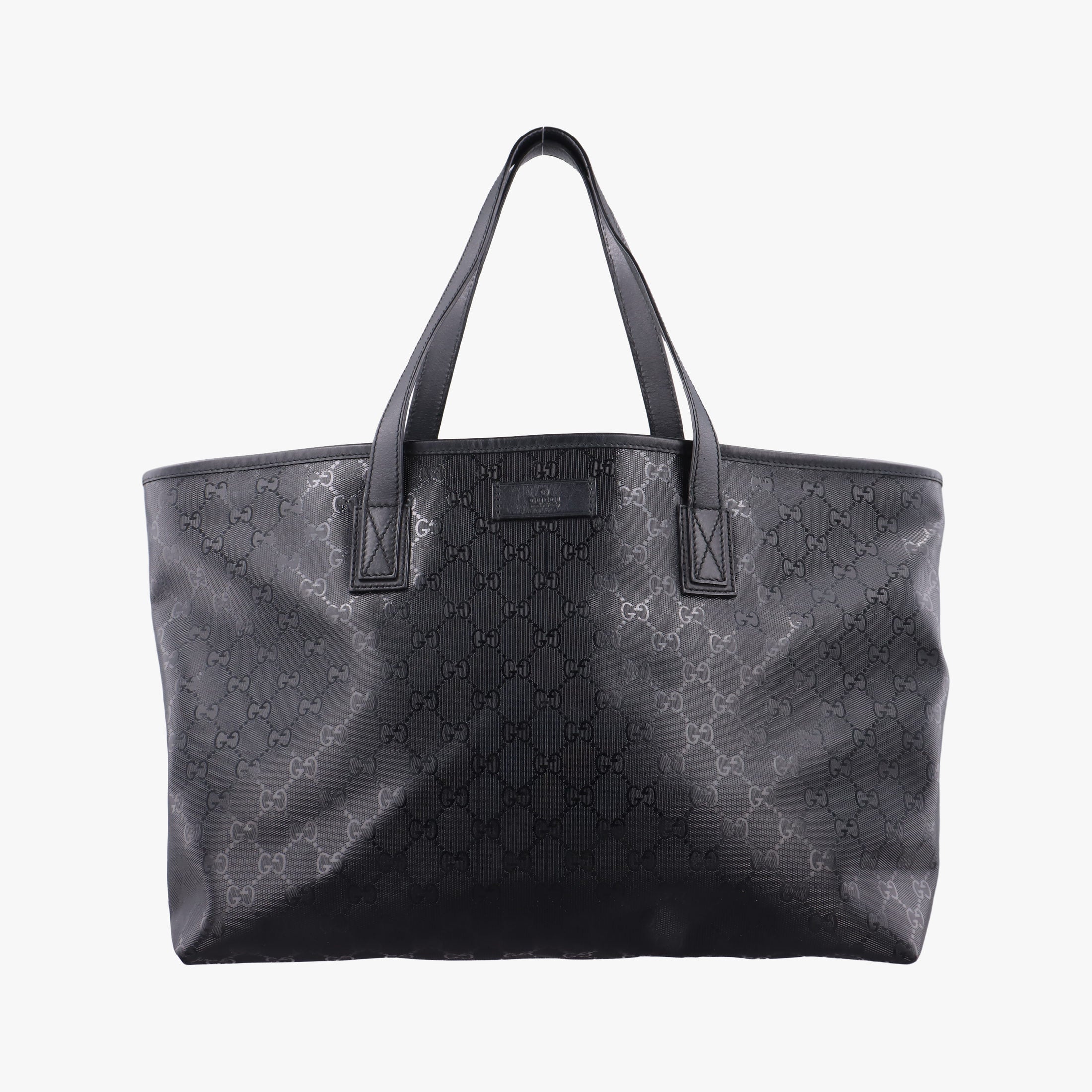 Secondhand Gucci GG Imprime Black PVC coated canvas×Leather 211137 shoulderbag | stylenewstar