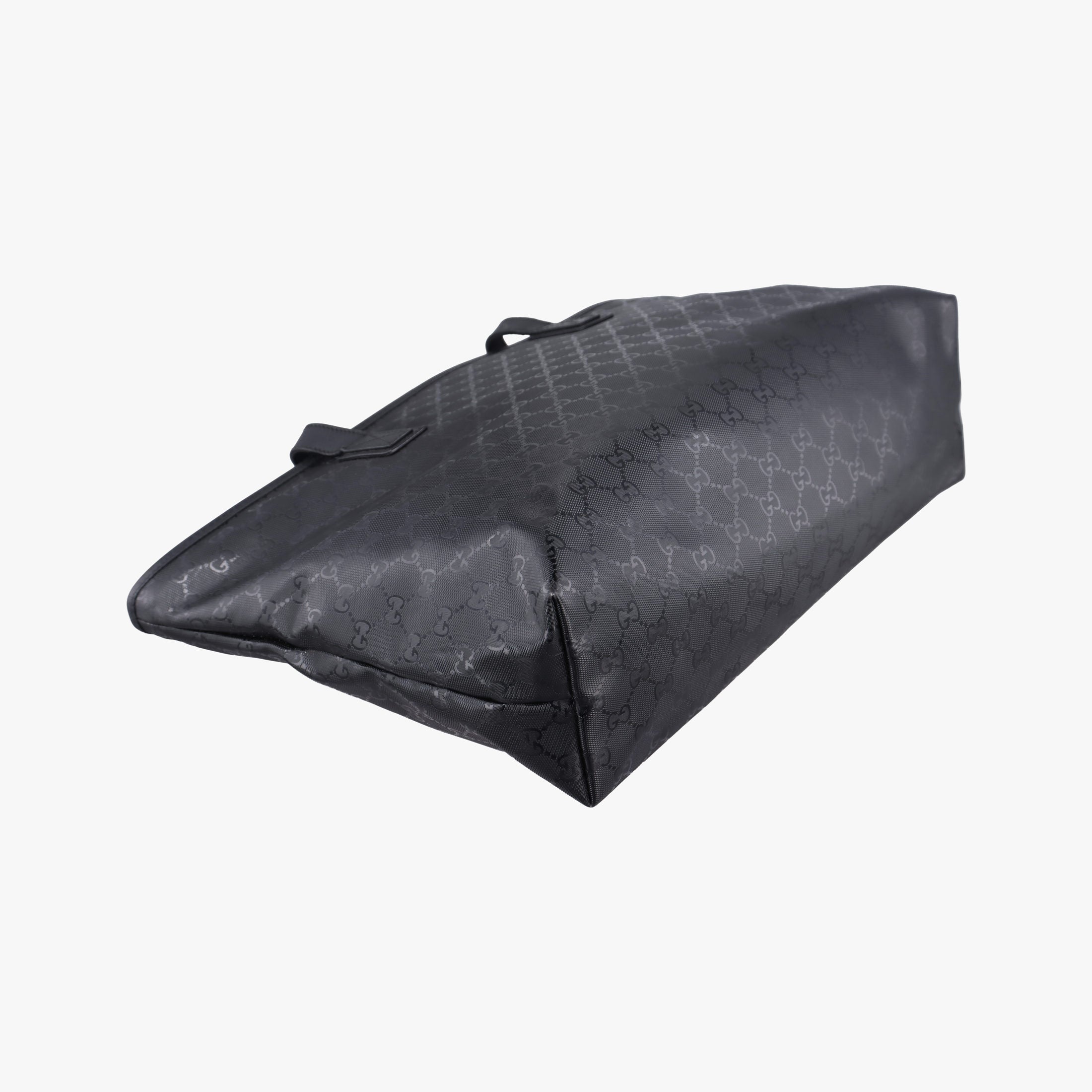 Secondhand Gucci GG Imprime Black PVC coated canvas×Leather 211137 shoulderbag | stylenewstar