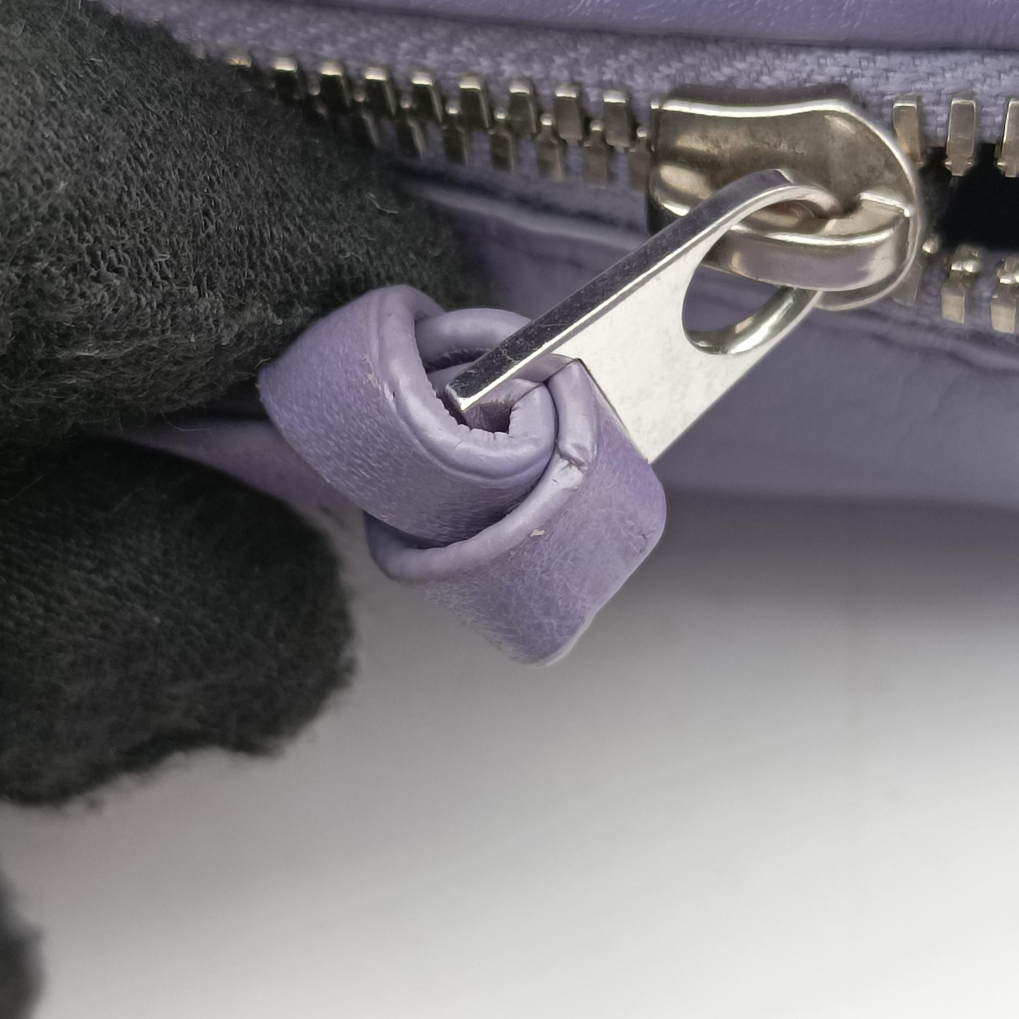 Vintage Bottega Veneta Double Knot Purple lambskin  handbag | stylenewstar