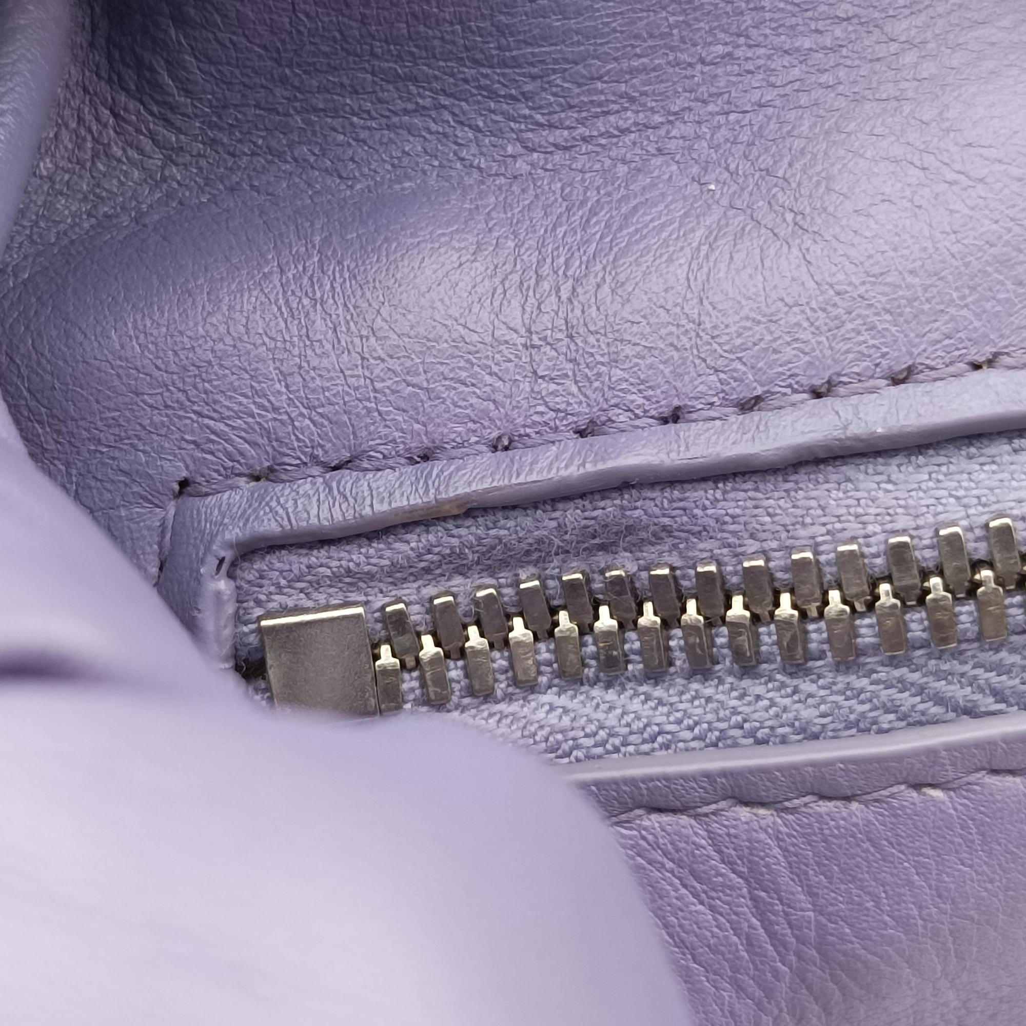 Vintage Bottega Veneta Double Knot Purple lambskin  handbag | stylenewstar