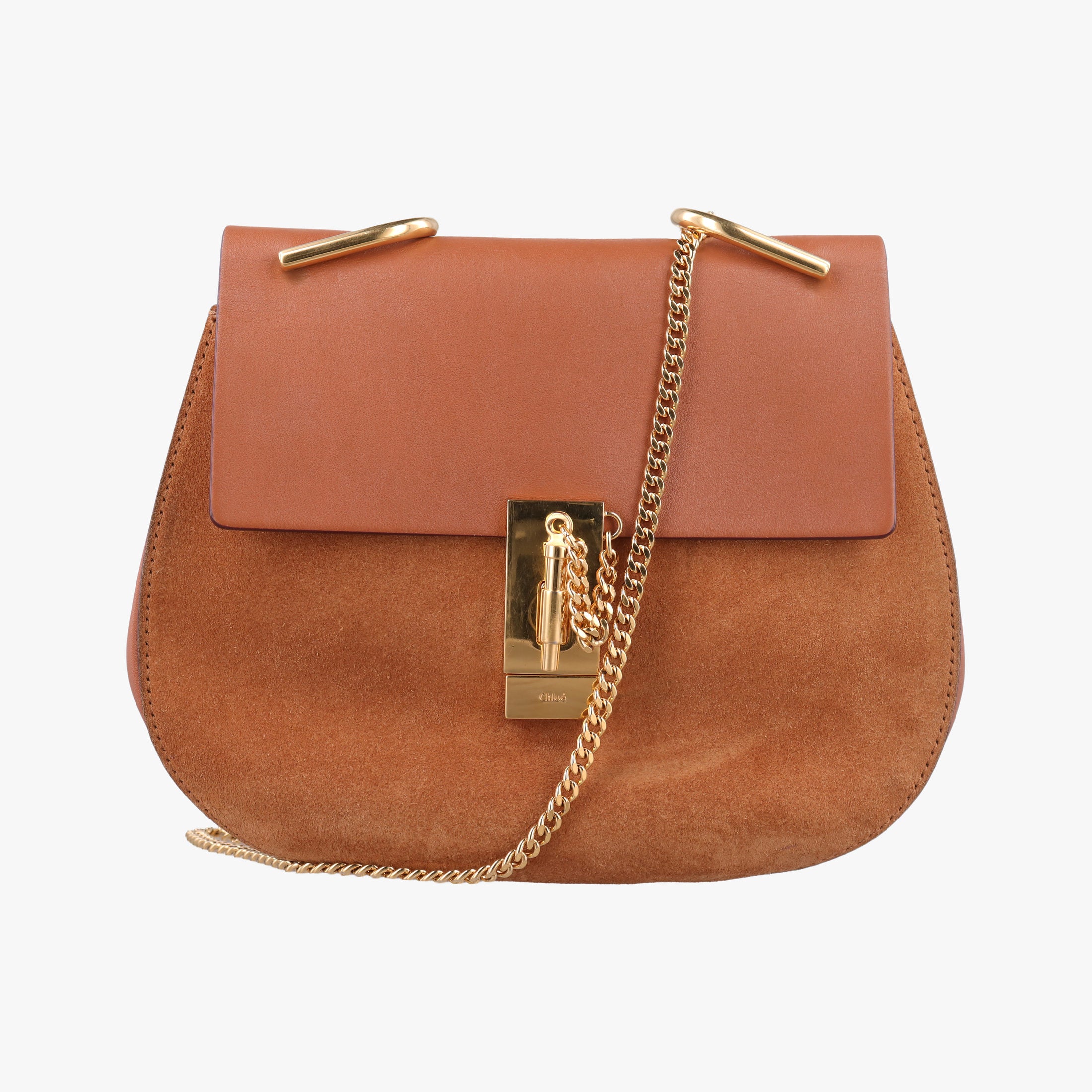 Pre-owned Chloe DREW Brown Leather×suede  shoulderbag | stylenewstar