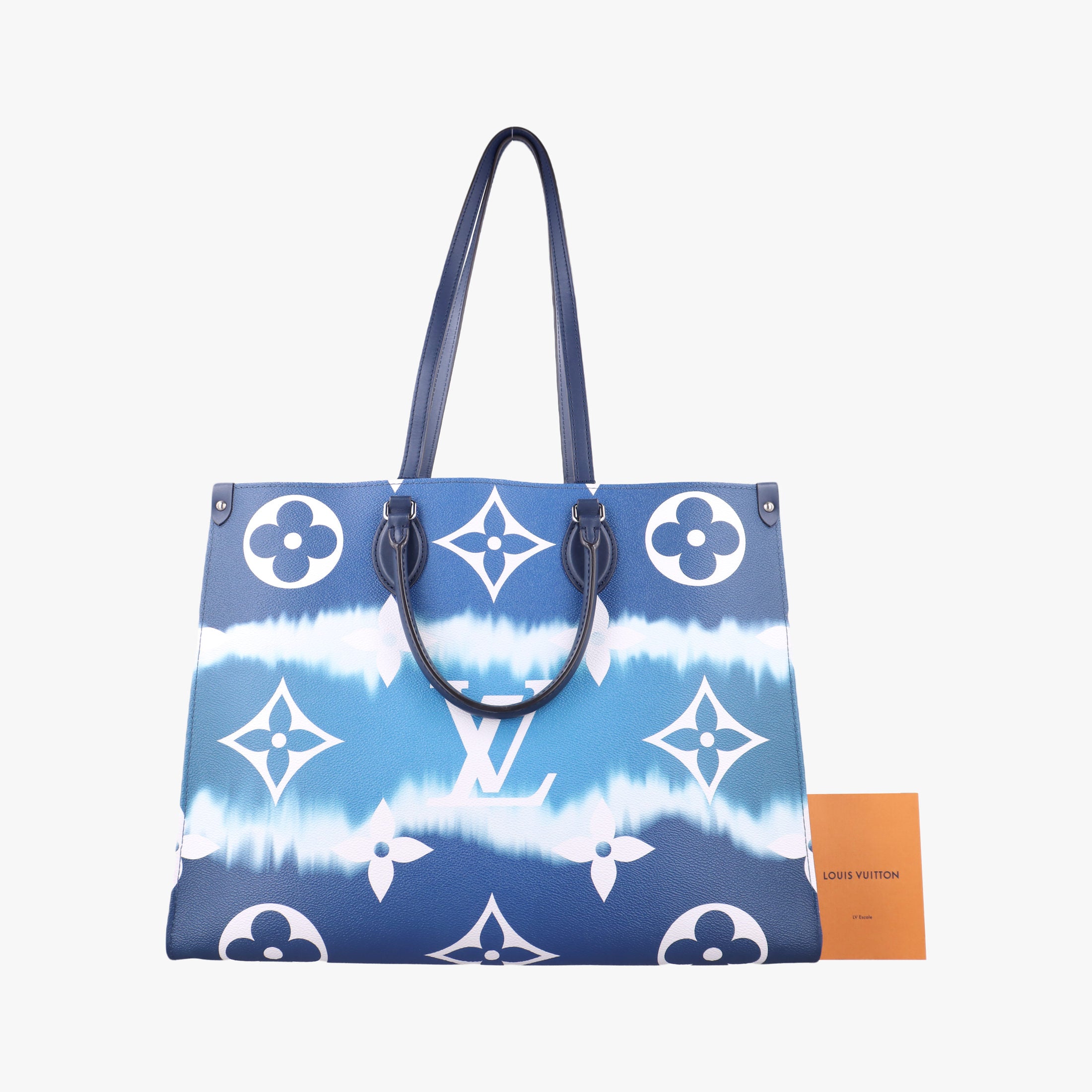 Pre-owned Louis Vuitton LV ESCALE OnTheGo GM Blue Monogram Giant M45120 shoulderbag | stylenewstar