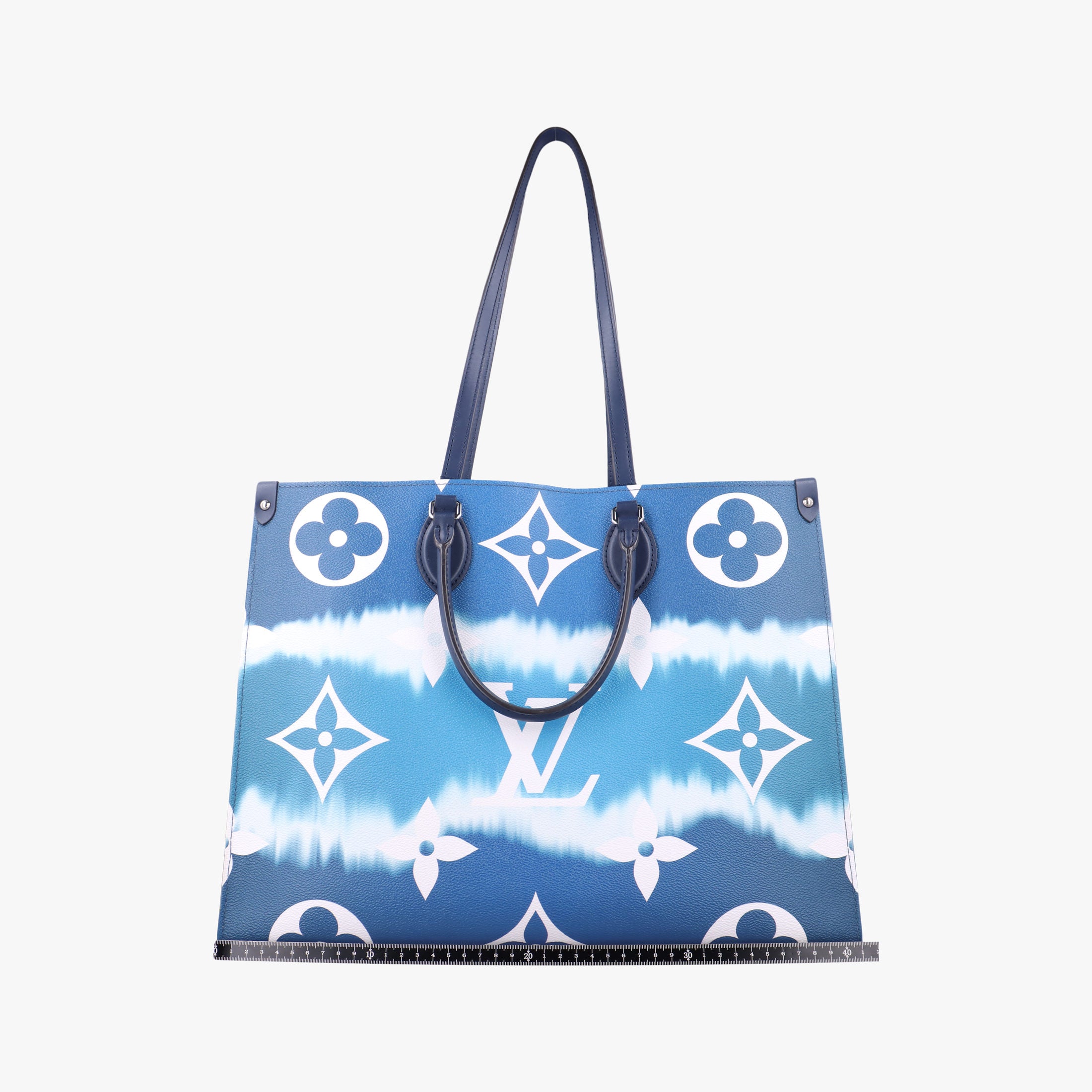 Pre-owned Louis Vuitton LV ESCALE OnTheGo GM Blue Monogram Giant M45120 shoulderbag | stylenewstar