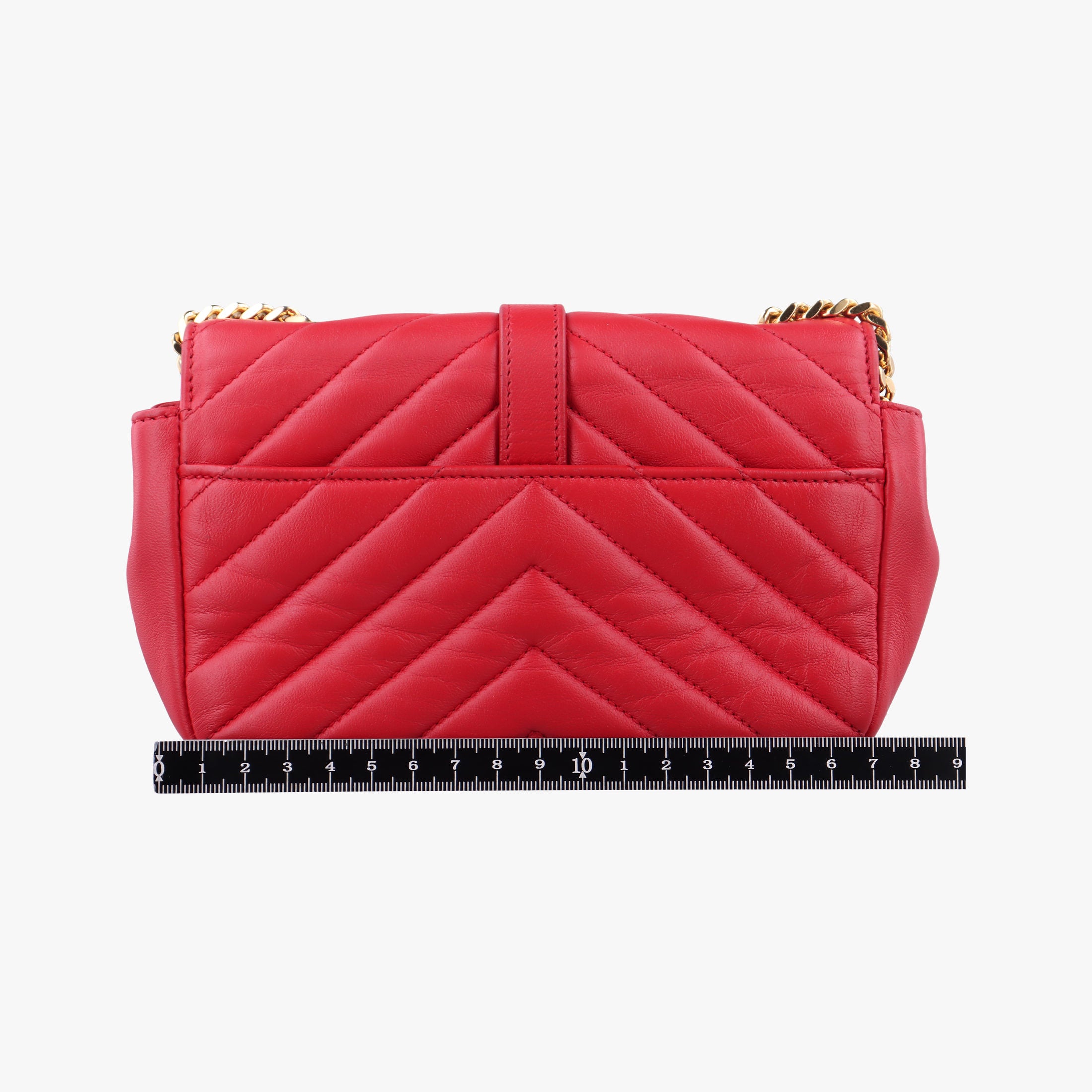 Vintage Yves Saint Laurent Baby Chai Red Leather 399289 shoulderbag | stylenewstar